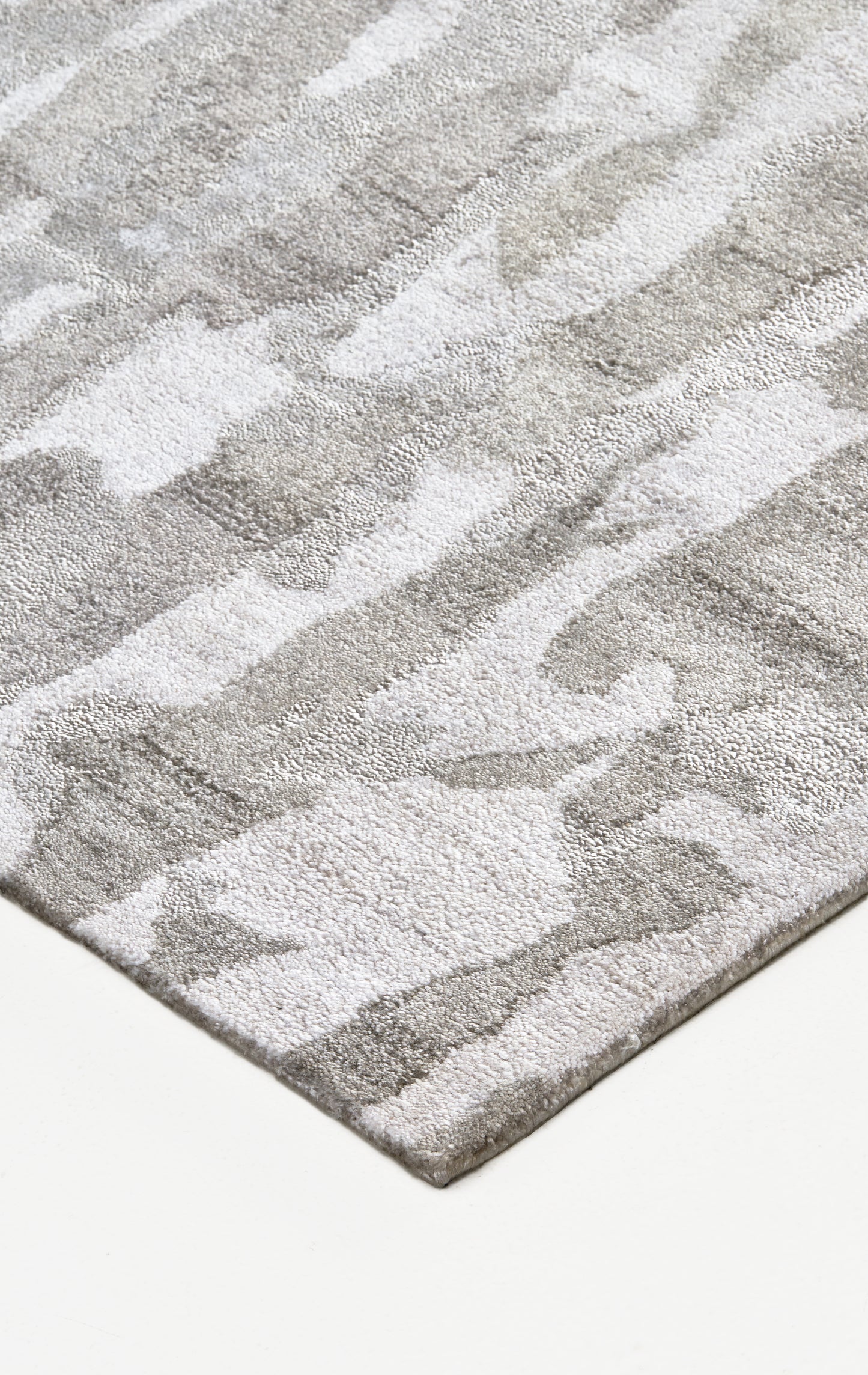 Dryden Transitional/Industrial/Casual Abstract/Watercolor Gray/Taupe/Silver - Feizy Rug