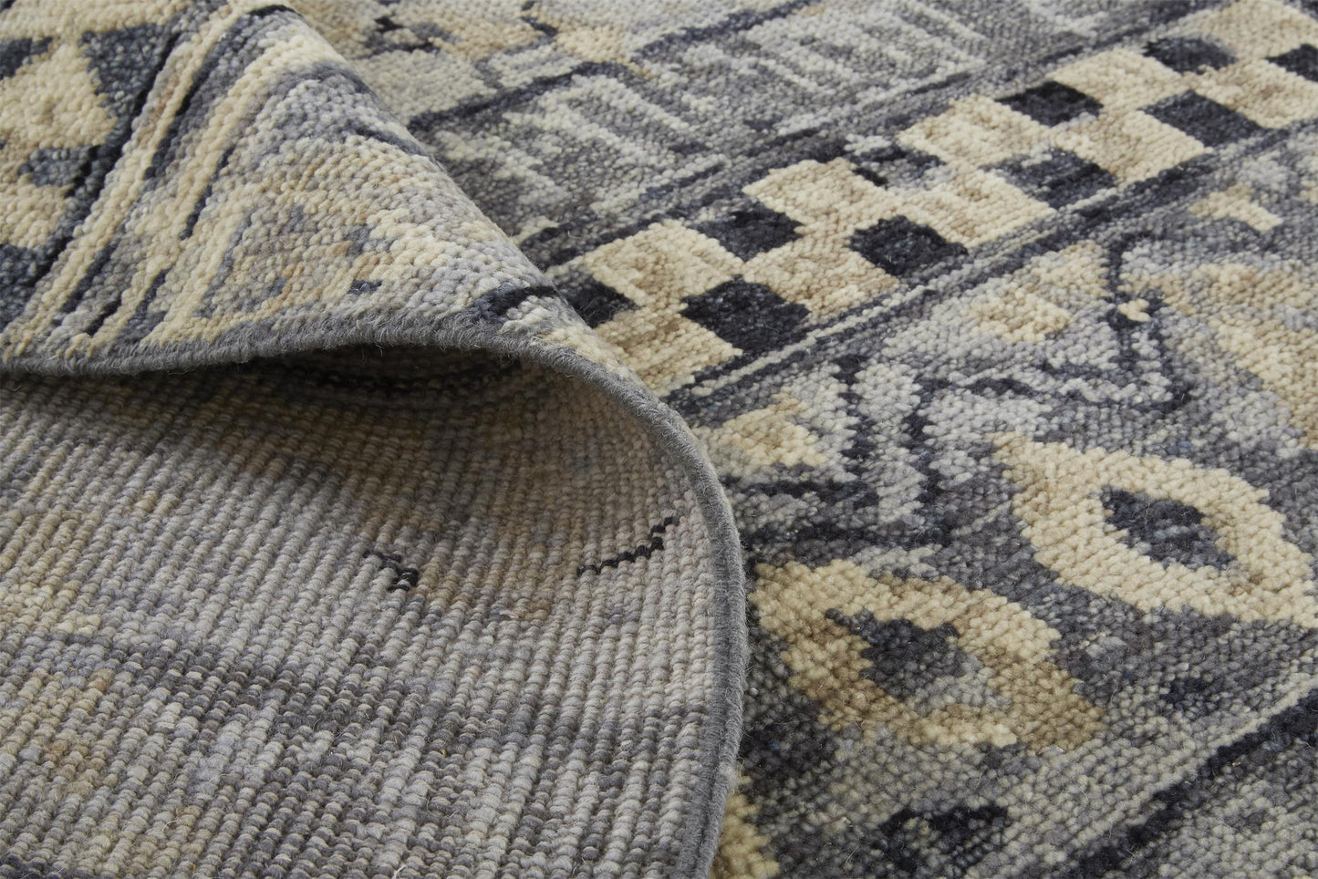 Palomar Transitional/Farmhouse/Bohemian & Eclectic Geometric/Diamond Taupe/Gray/Tan - Feizy Rug