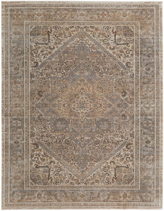 Celene Traditional/Vintage/Casual Tan/Brown/Ivory Area Rug