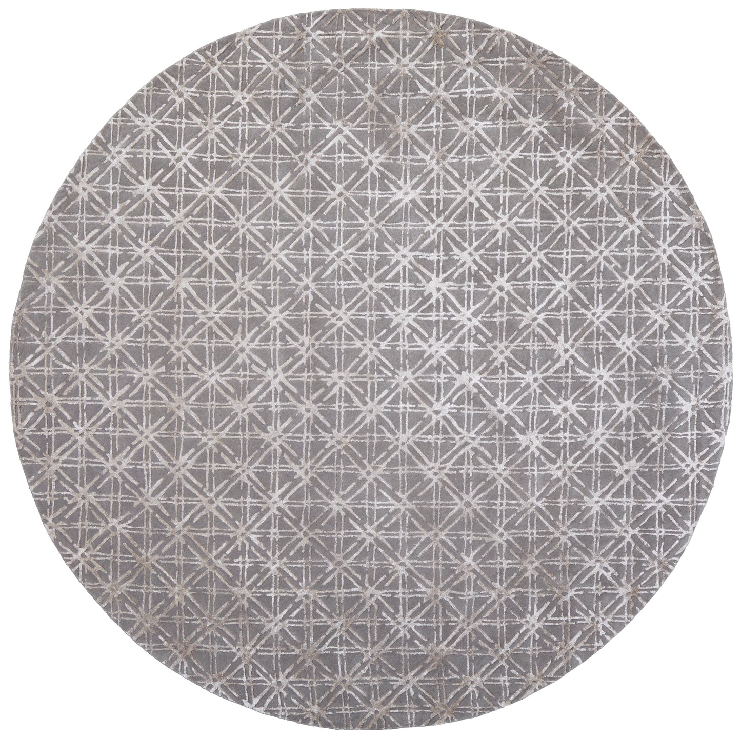 Manoa Transitional/Mid-Century Modern Geometric Gray/Silver - Feizy Rug