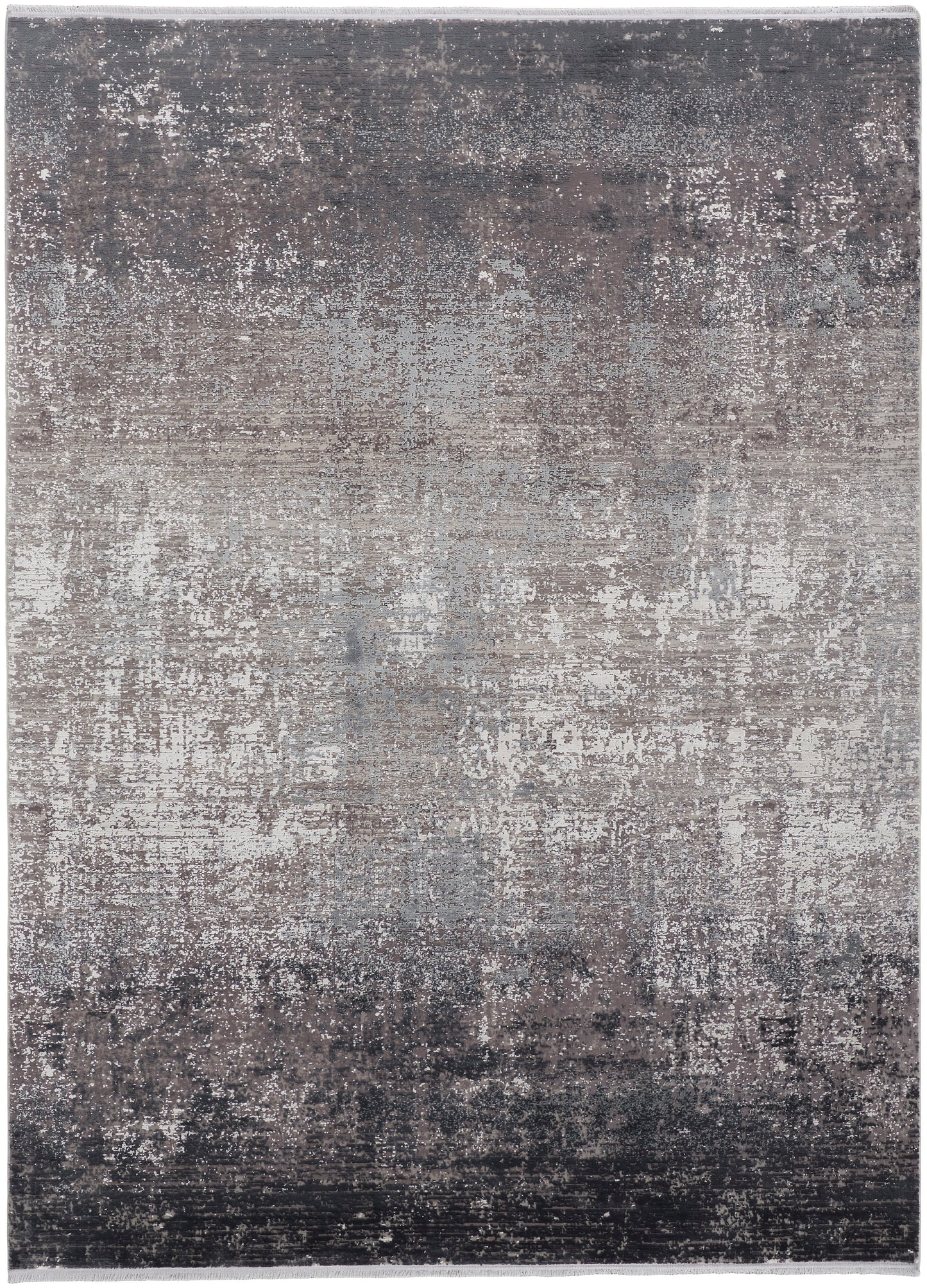 Cadiz Modern/Casual Gray/Black/Silver Accent Rug