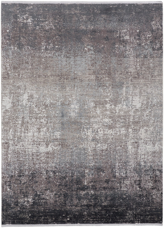 Cadiz Modern/Casual Gray/Black/Silver Area Rug