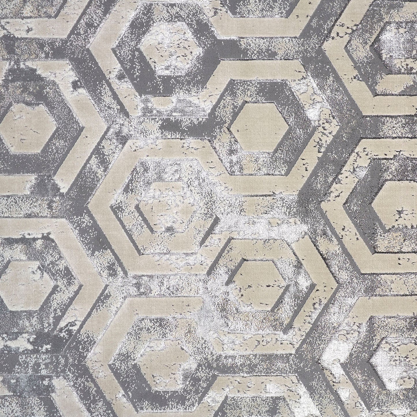 Micah Modern/Luxury & Glam/Industrial Gray/Taupe/Silver Runner  Feizy Rugs Small Parcel,Feizy Rugs,Micah,Gray/Taupe/Silver,2'10" x 7'10",Runner,Polyester/Polypropylene,Modern/Luxury & Glam/Industrial,Turkey