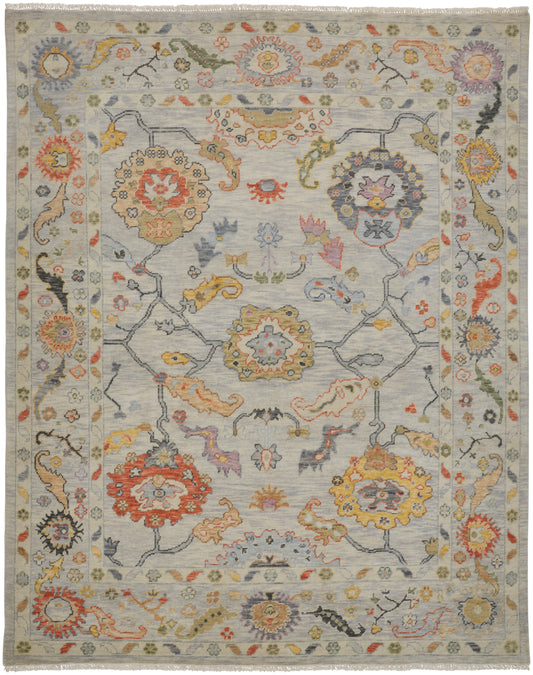 Karina Traditional/Persian/Craftsman Gray/Yellow/Red Accent Rug