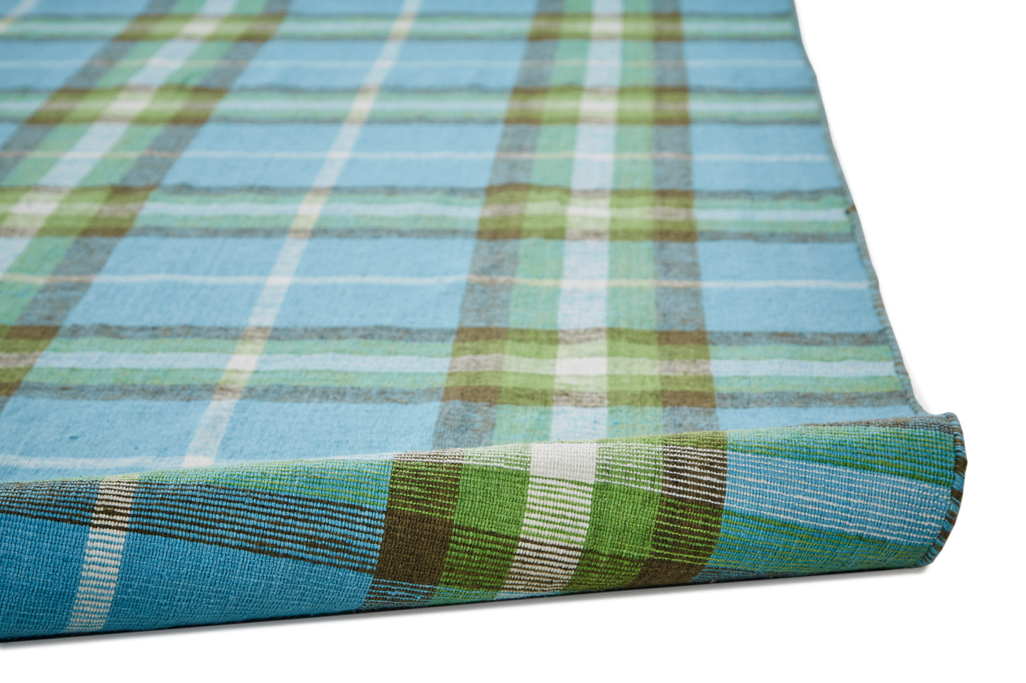 Crosby Transitional/Rustic Plaid Blue/Green/Black - Feizy Rug