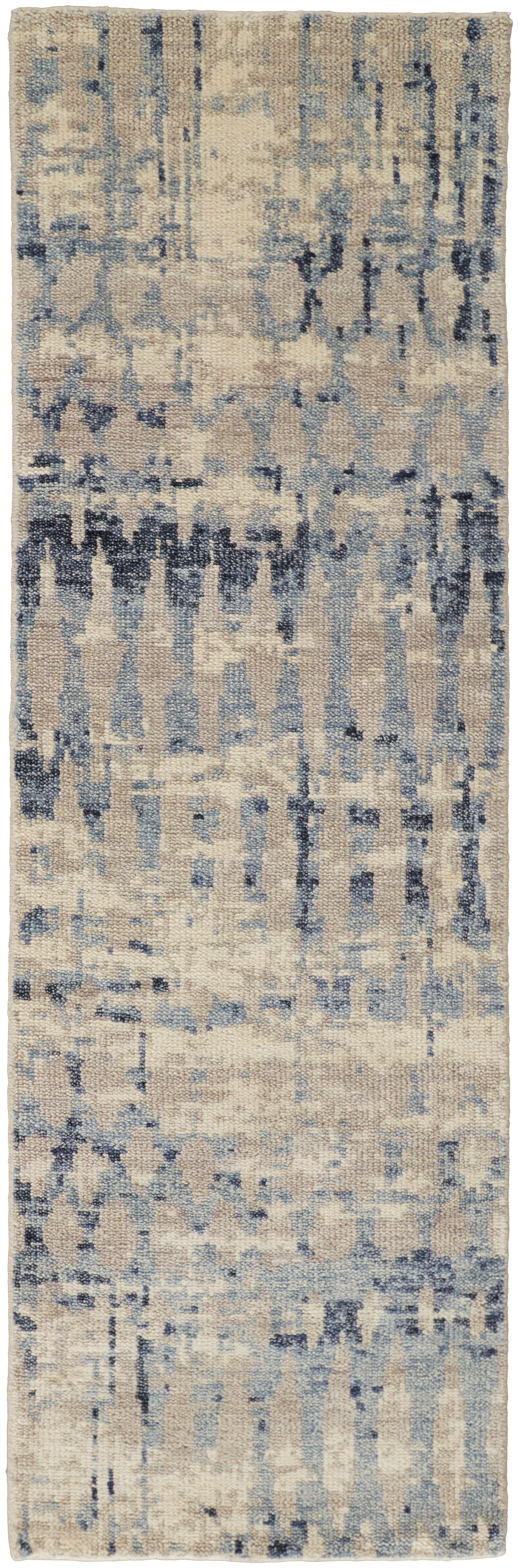 Palomar Transitional/Casual/Farmhouse Abstract/Geometric/Diamond Blue/Tan - Feizy Rug