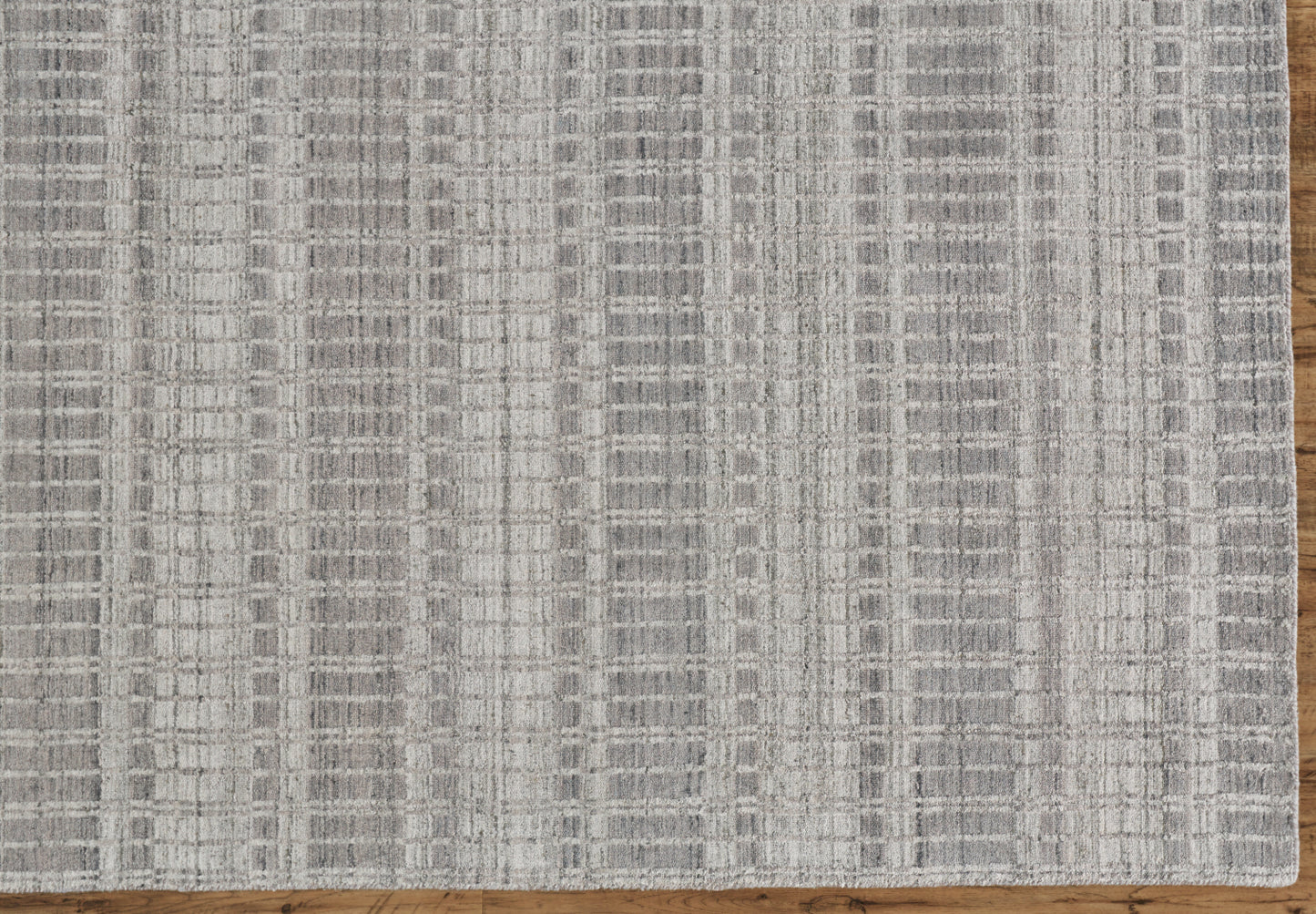 Odell Transitional/Casual Geometric/Stripes Gray/Silver/Ivory - Feizy Rug