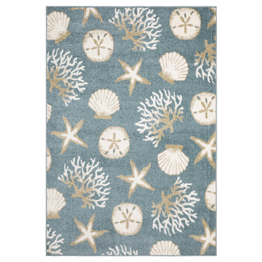 QUINN QUI01 Blue Rug - ORIENTAL WEAVERS