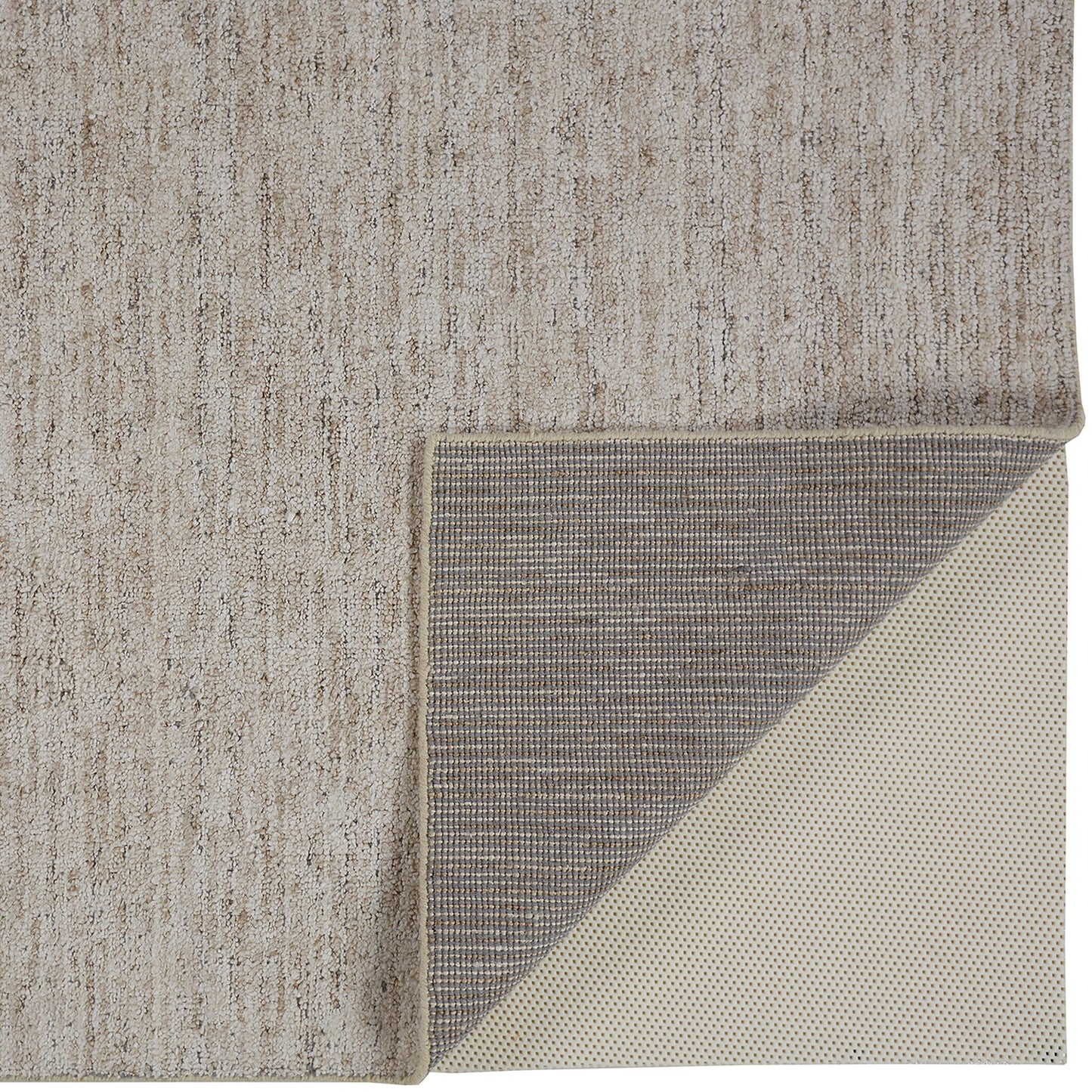 Delino Transitional/Casual/Industrial Solid Taupe - Feizy Rug