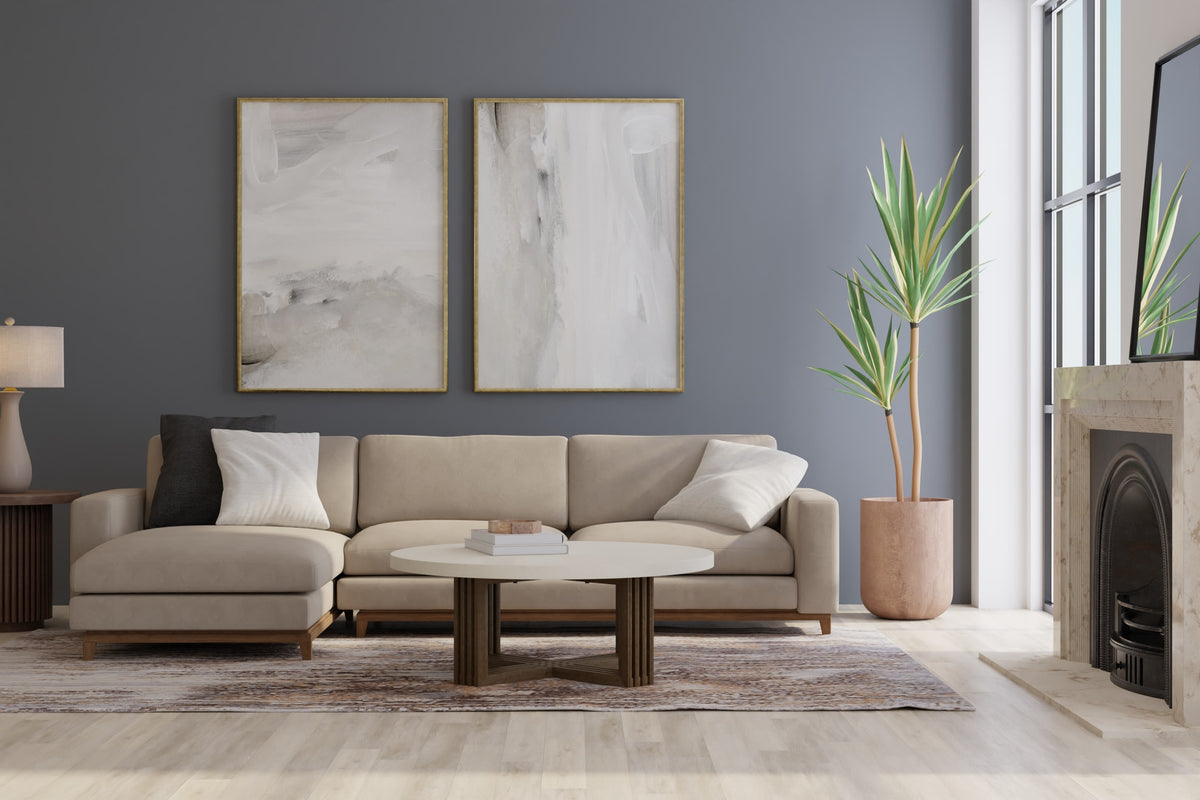 Parker Transitional/Casual Abstract Tan/Ivory/Brown 3705 - Feizy Rug