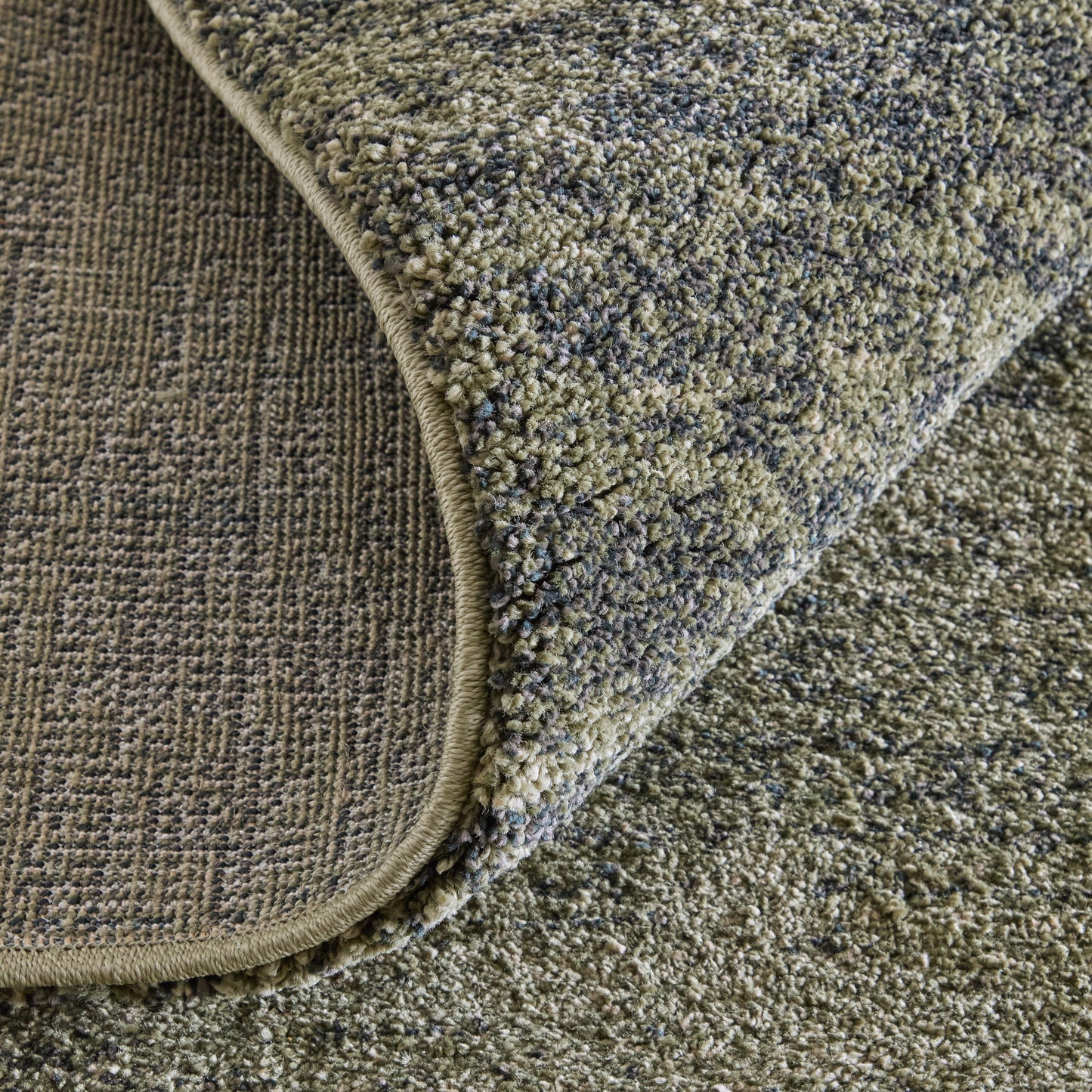 Jameson Modern/Bohemian & Eclectic Distressed/Abstract Green/Black/Tan - Feizy Rug