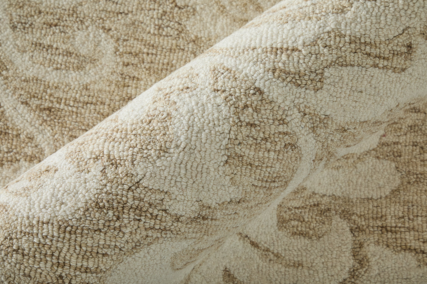 Belfort Transitional/Classic/Bohemian & Eclectic Medallion/Damask/Floral & Botanical Tan/Ivory - Feizy Rug