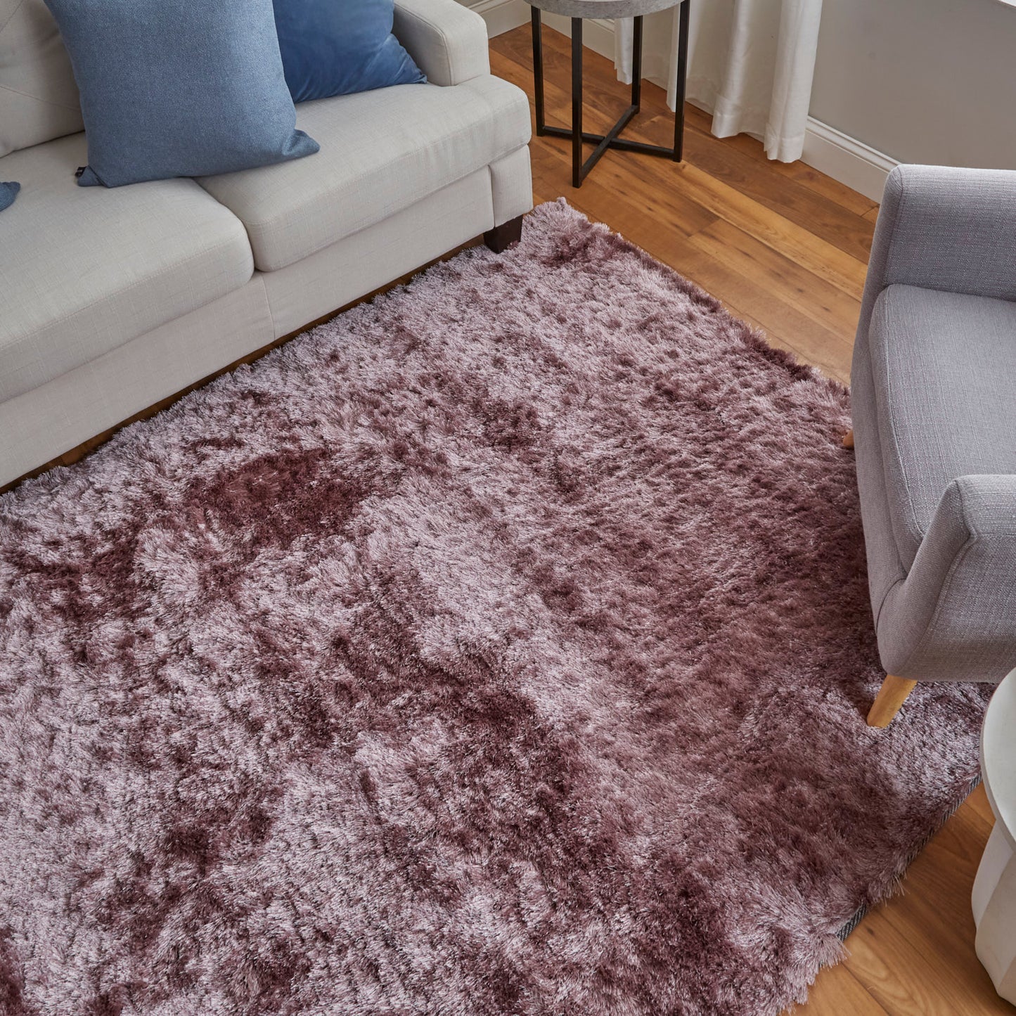 Indochine Modern/Luxury & Glam/Casual Solid Purple/Pink - Feizy Rug