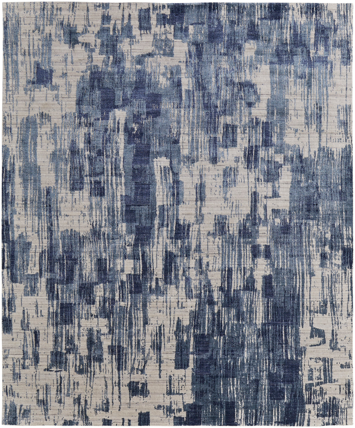 Eastfield Modern/Casual Abstract/Distressed Blue/Ivory 69AG - Feizy Rug