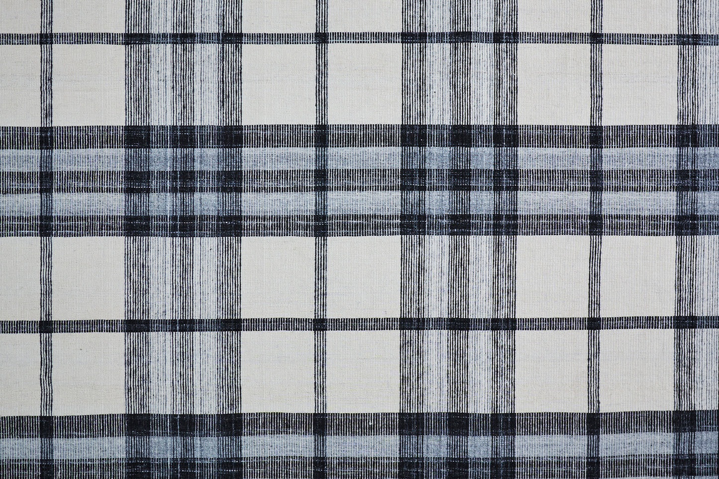 Crosby Transitional/Rustic Plaid Ivory/Blue/Black - Feizy Rug