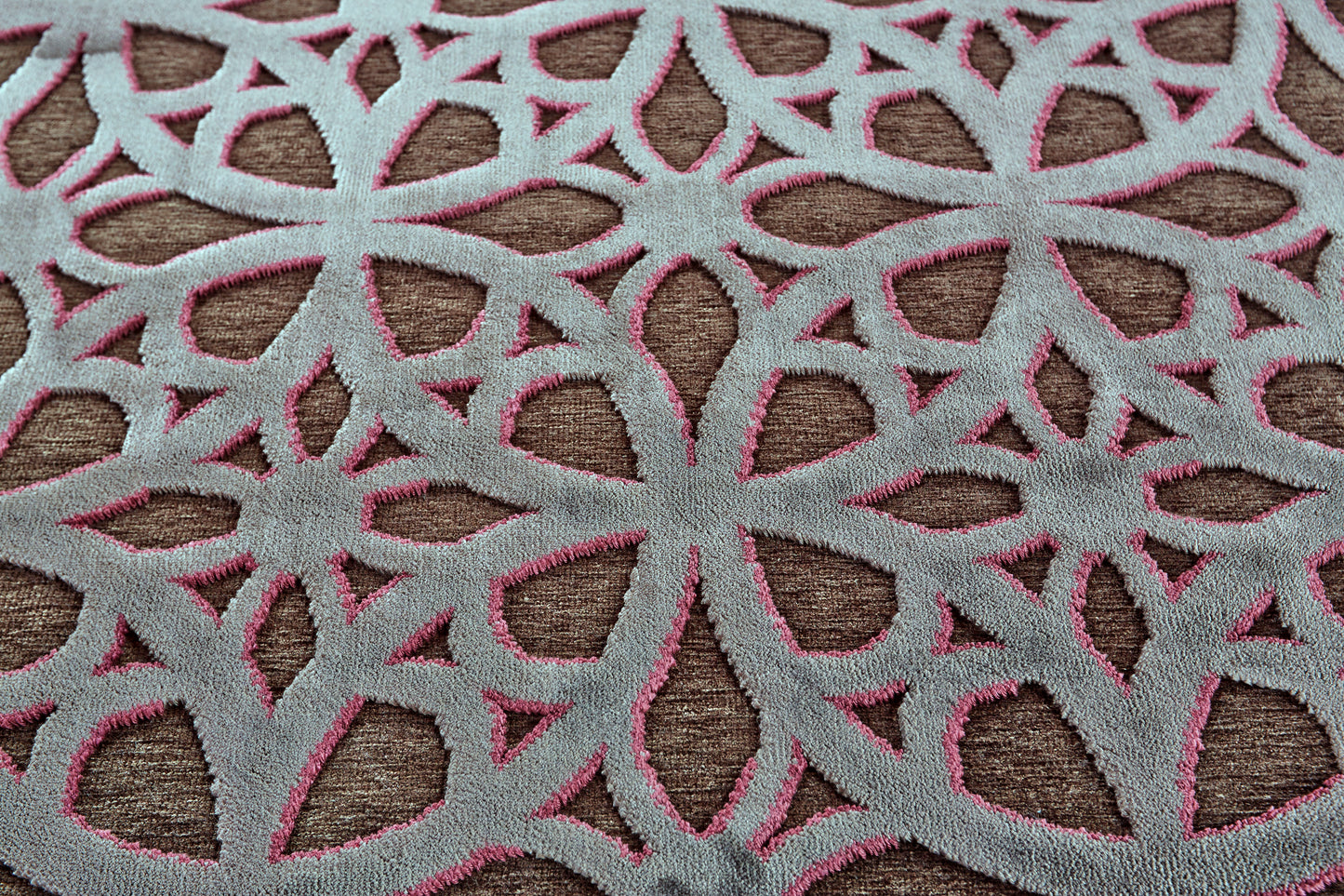 Saphir Rubus Modern/Global/Mid-Century Modern Geometric/Abstract Gray/Brown/Purple - Feizy Rug