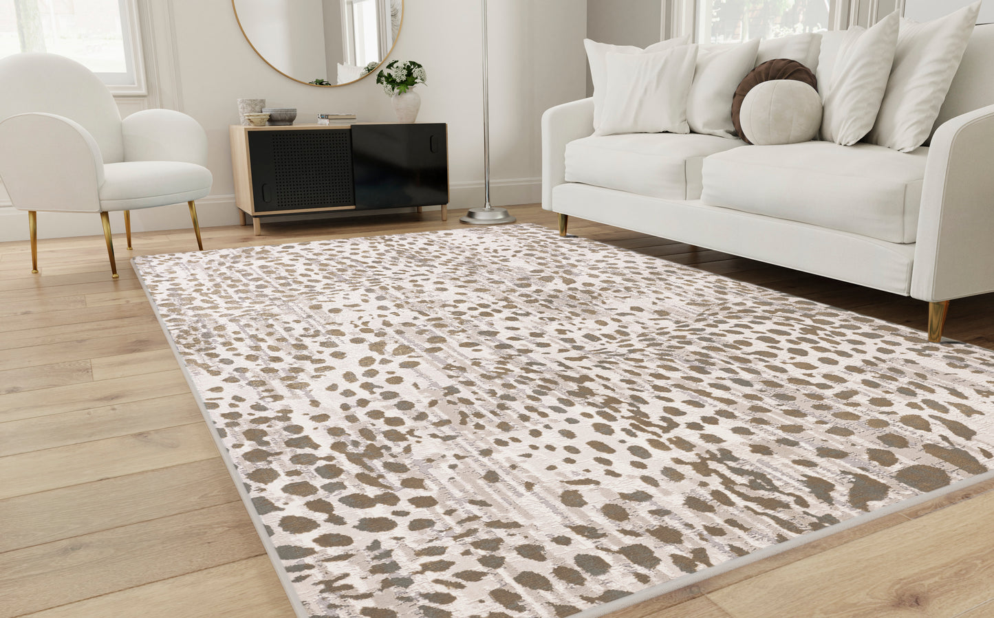 Waldor Modern/Casual/Luxury & Glam Brown/Ivory/Tan Accent Rug  Feizy Rugs Small Parcel,Feizy Rugs,Waldor,Brown/Ivory/Tan,1'8" x 2'10",Accent Rug,Polypropylene/Polyester,Modern/Casual/Luxury & Glam,Turkey