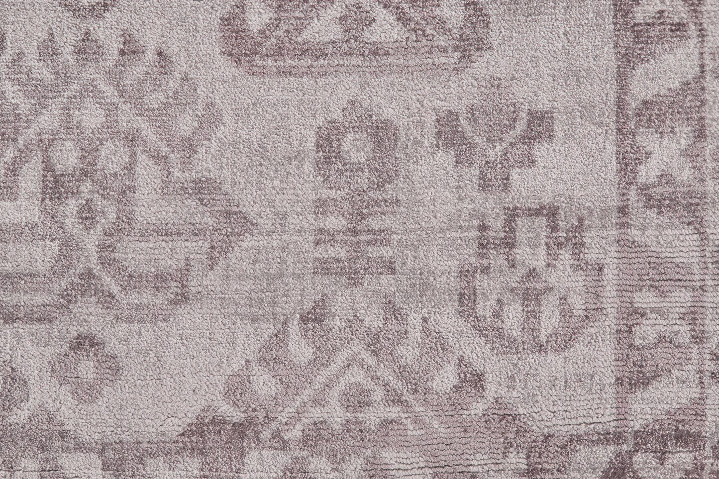 Nadia Transitional/Vintage/Classic Bordered/Distressed/Oriental Gray/Purple - Feizy Rug