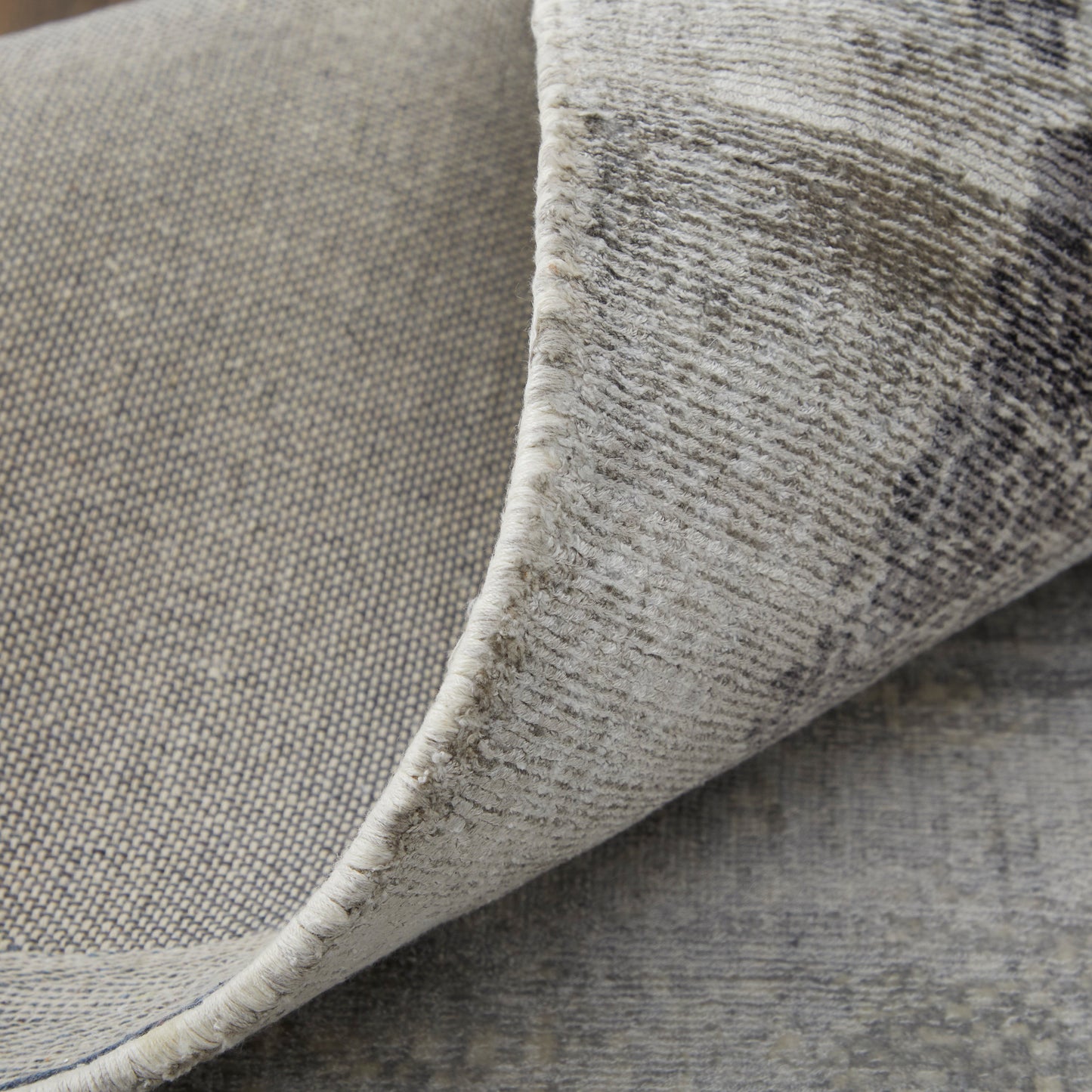 Emory Modern/Luxury & Glam/Casual Abstract/Watercolor Gray/Taupe/Ivory - Feizy Rug