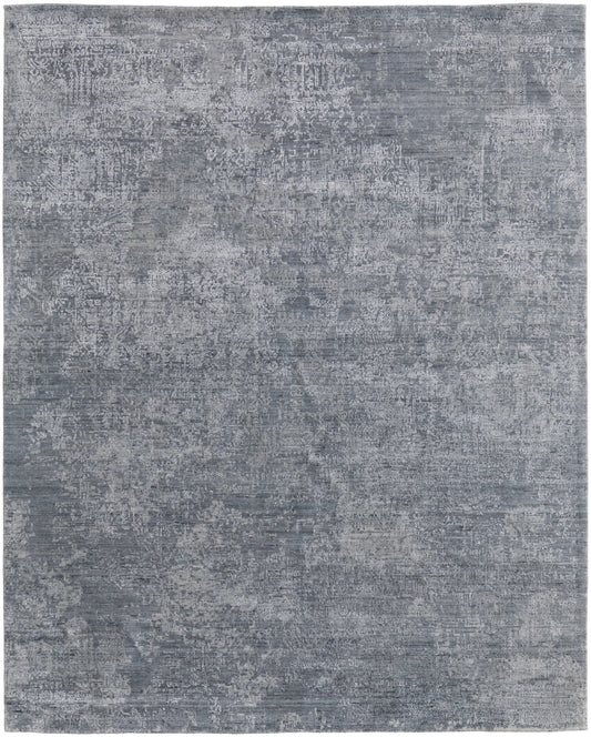 Eastfield Modern/Industrial/Casual Gradient & Ombre Blue/Gray - Feizy Rug