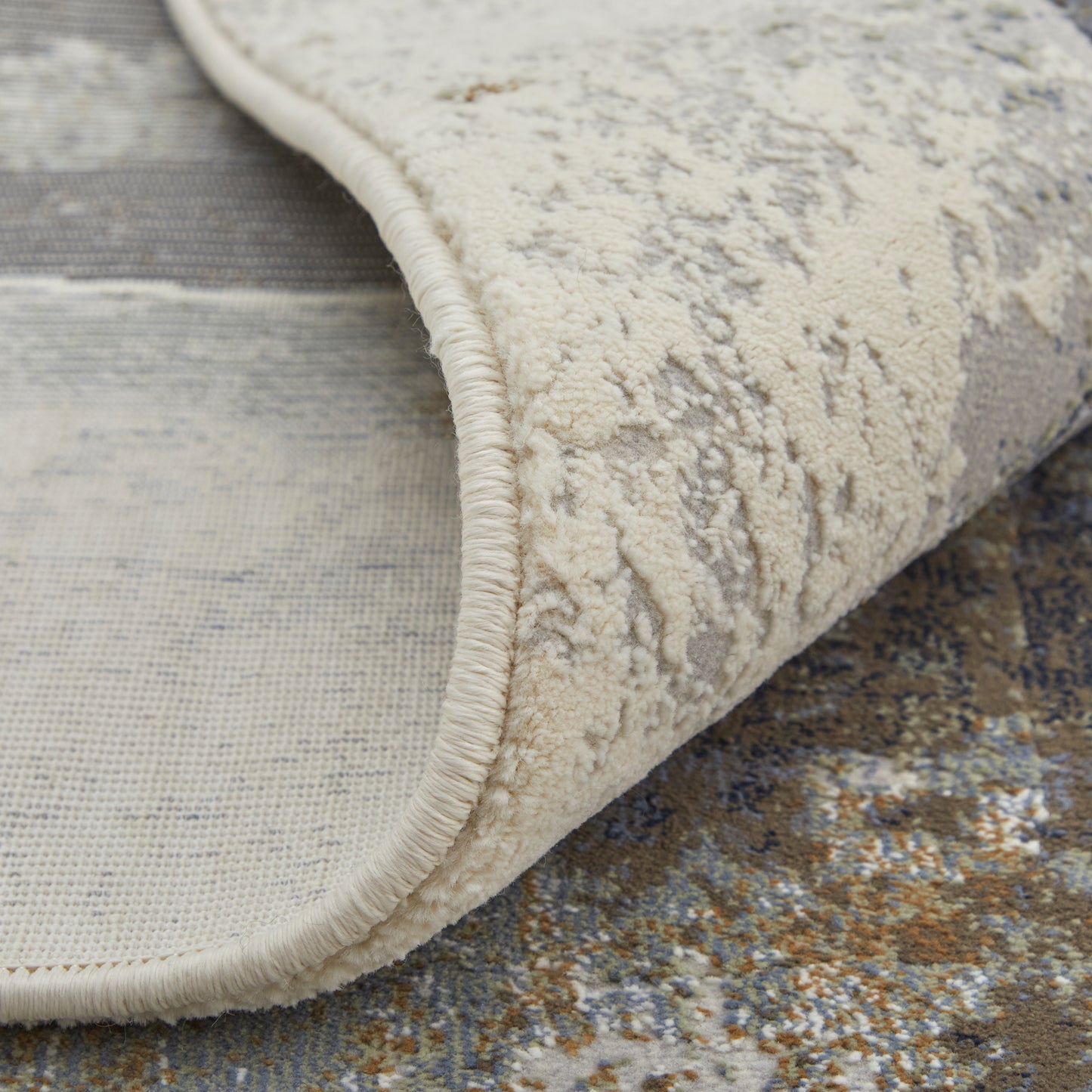Clio Modern/Industrial/Bohemian & Eclectic Watercolor/Abstract Brown/Gray/Black - Feizy Rug