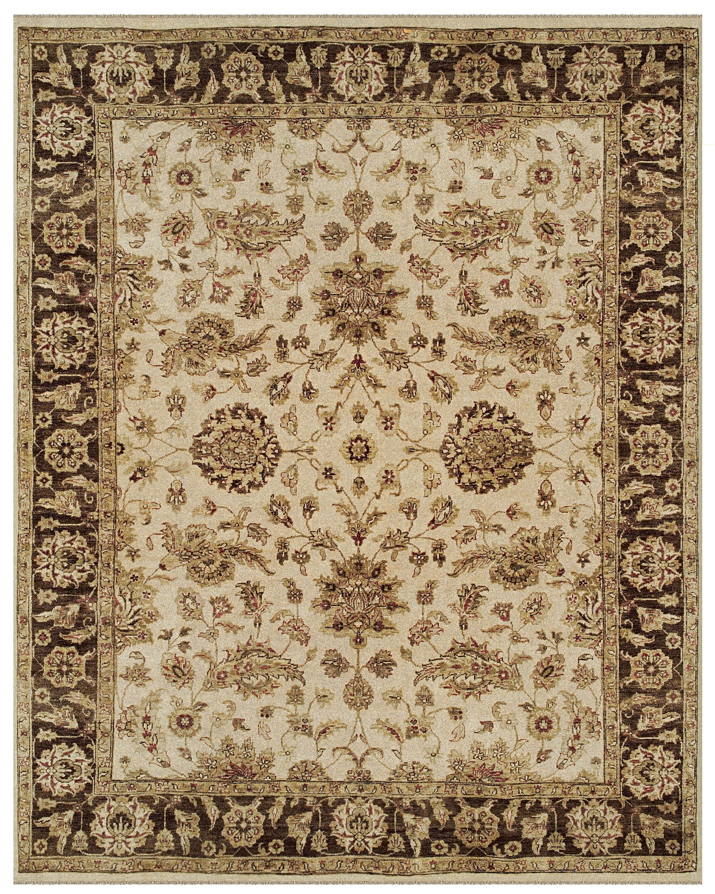Drake Traditional/Classic/Vintage Persian/Oriental Ivory/Gold/Brown - Feizy Rug