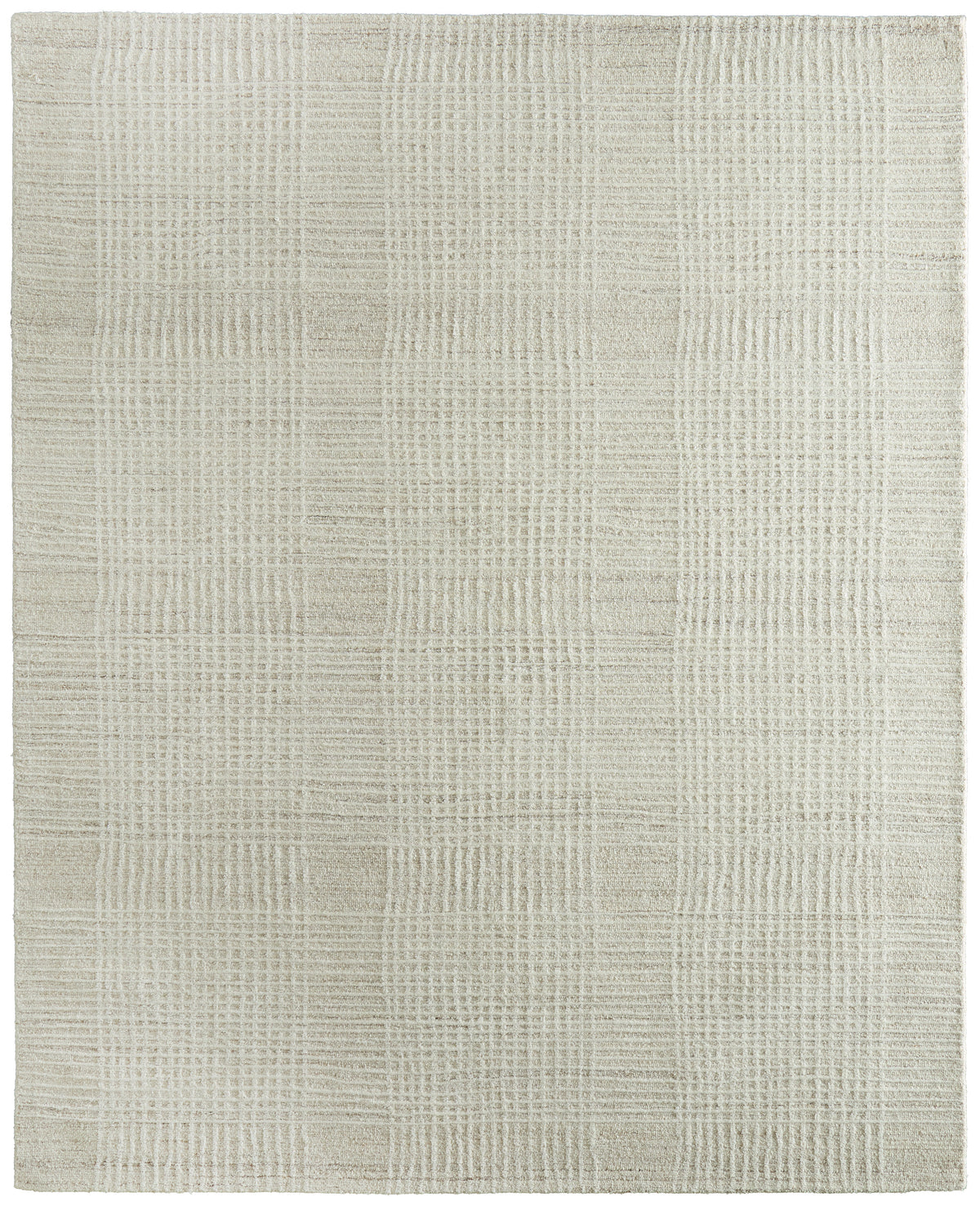 Winston Modern Plaid/Stripes Ivory - Feizy Rug