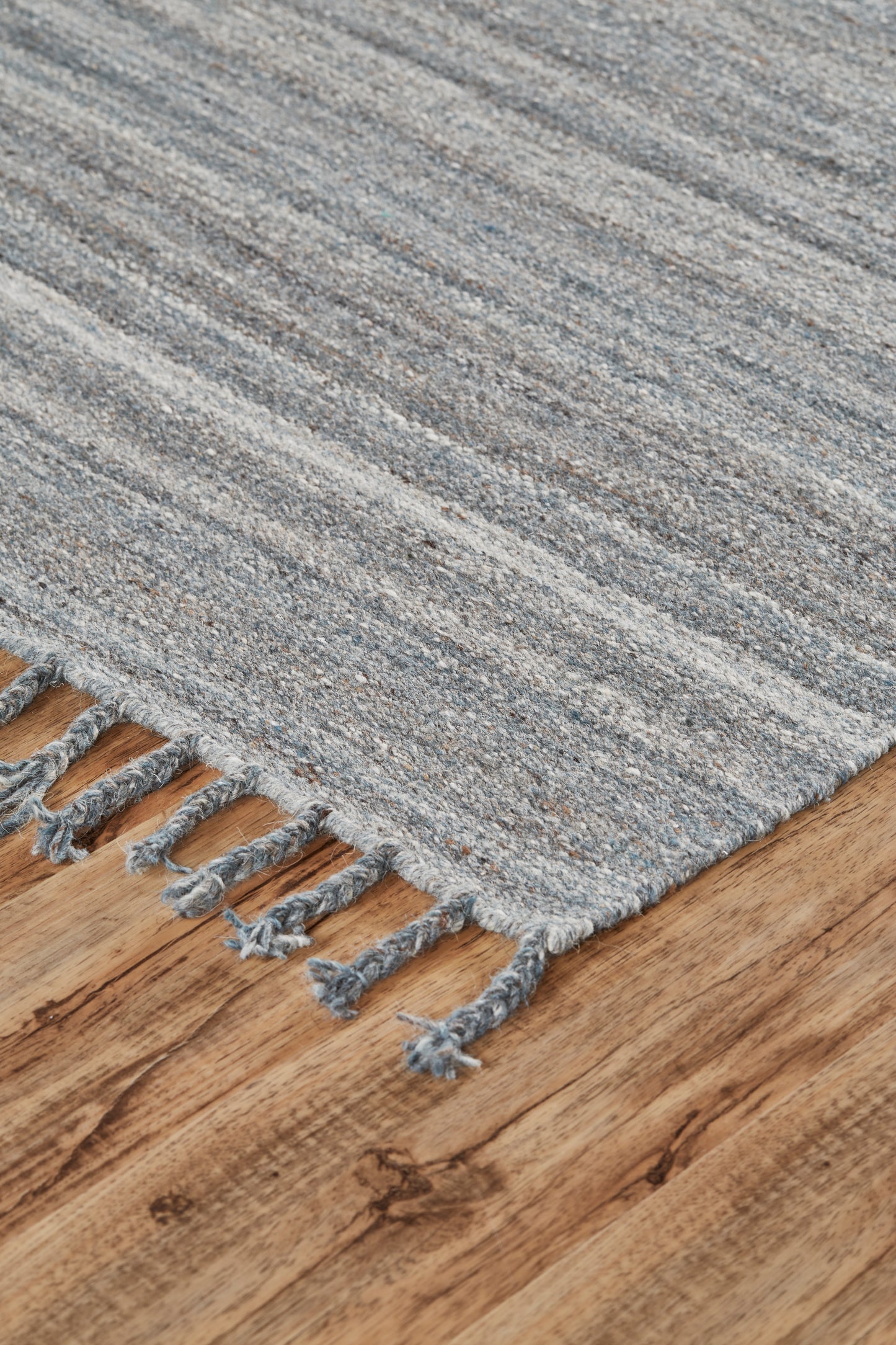 Brady Transitional/Casual Stripes Gray/Blue/Ivory - Feizy Rug