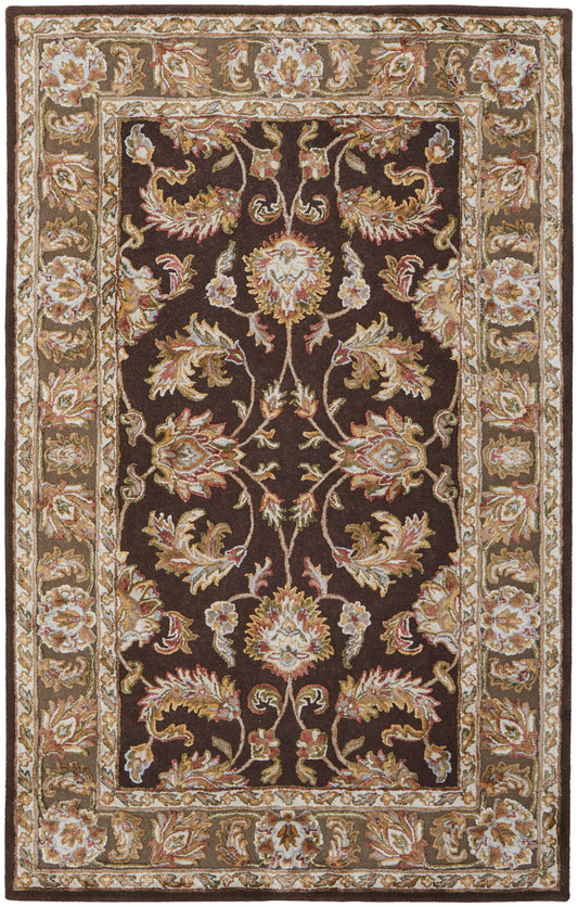 Prescott Traditional/Classic/Bohemian & Eclectic Oriental/Bordered Brown/Tan/Ivory - Feizy Rug