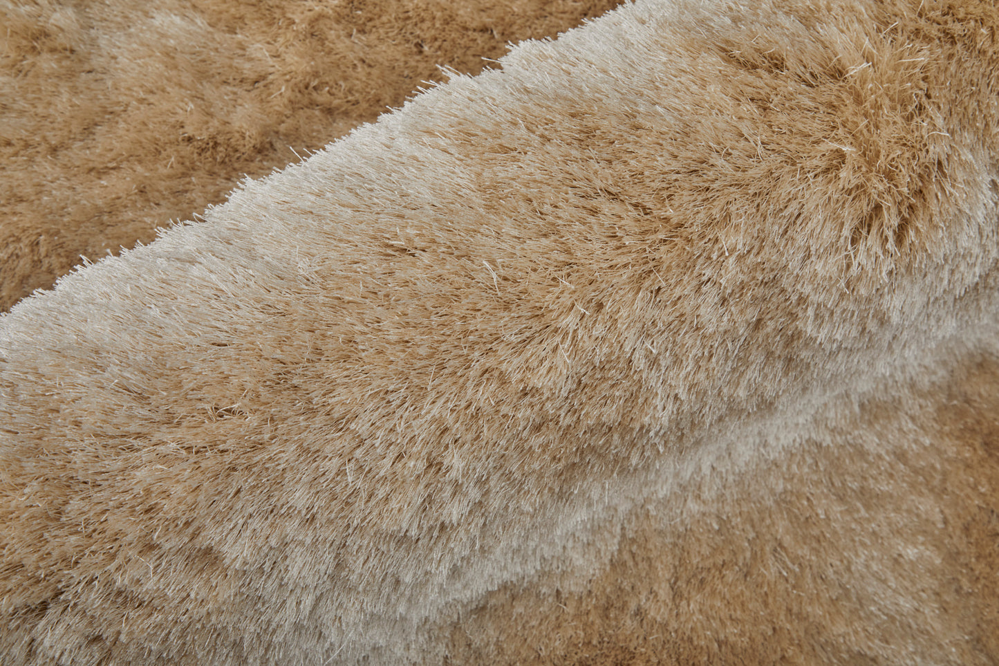 Indochine Modern/Luxury & Glam/Casual Solid Brown/Tan - Feizy Rug