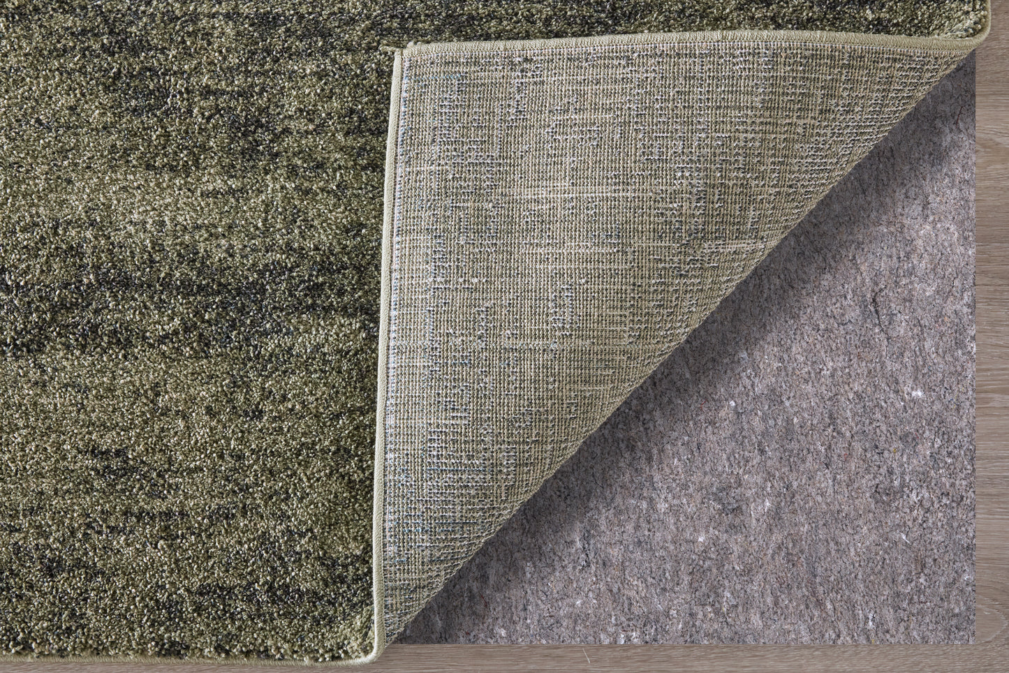 Jameson Modern/Bohemian & Eclectic Distressed/Abstract Green/Black/Tan - Feizy Rug