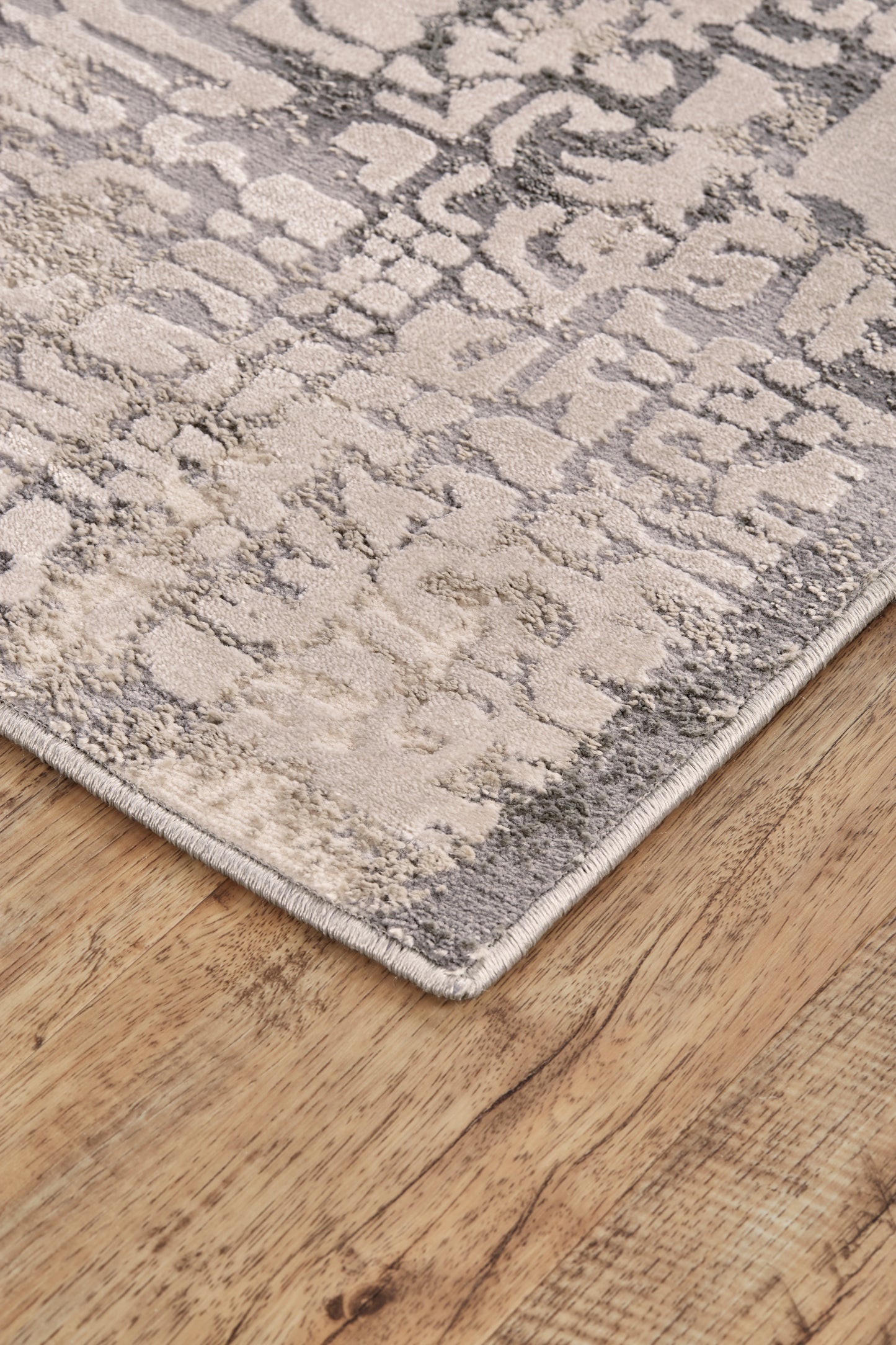 Prasad Modern/Casual Gray/Ivory Accent Rug  Feizy Rugs Small Parcel,Feizy Rugs,Prasad,Gray/Ivory,1'8" x 2'10",Accent Rug,Polypropylene/Polyester,Modern/Casual,Turkey