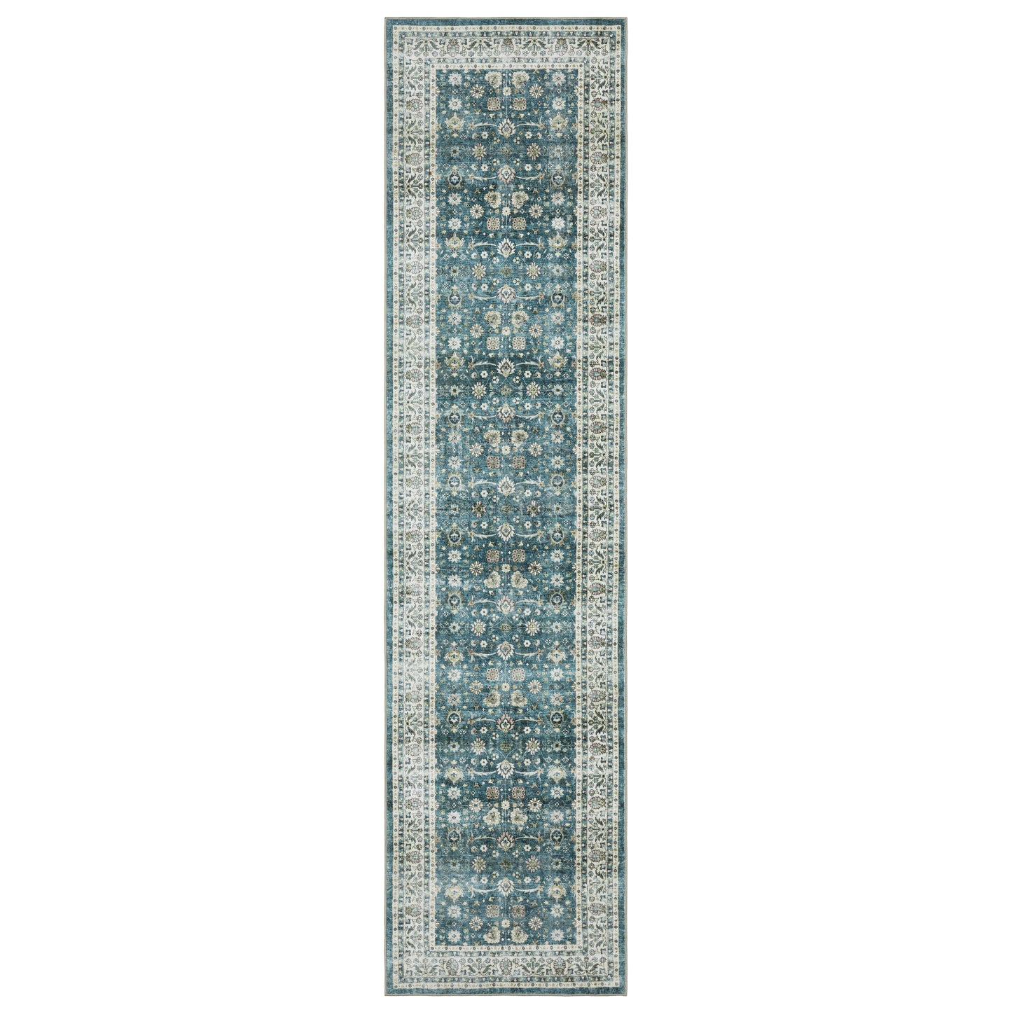 SUMTER SUM08 Teal Rug - ORIENTAL WEAVERS