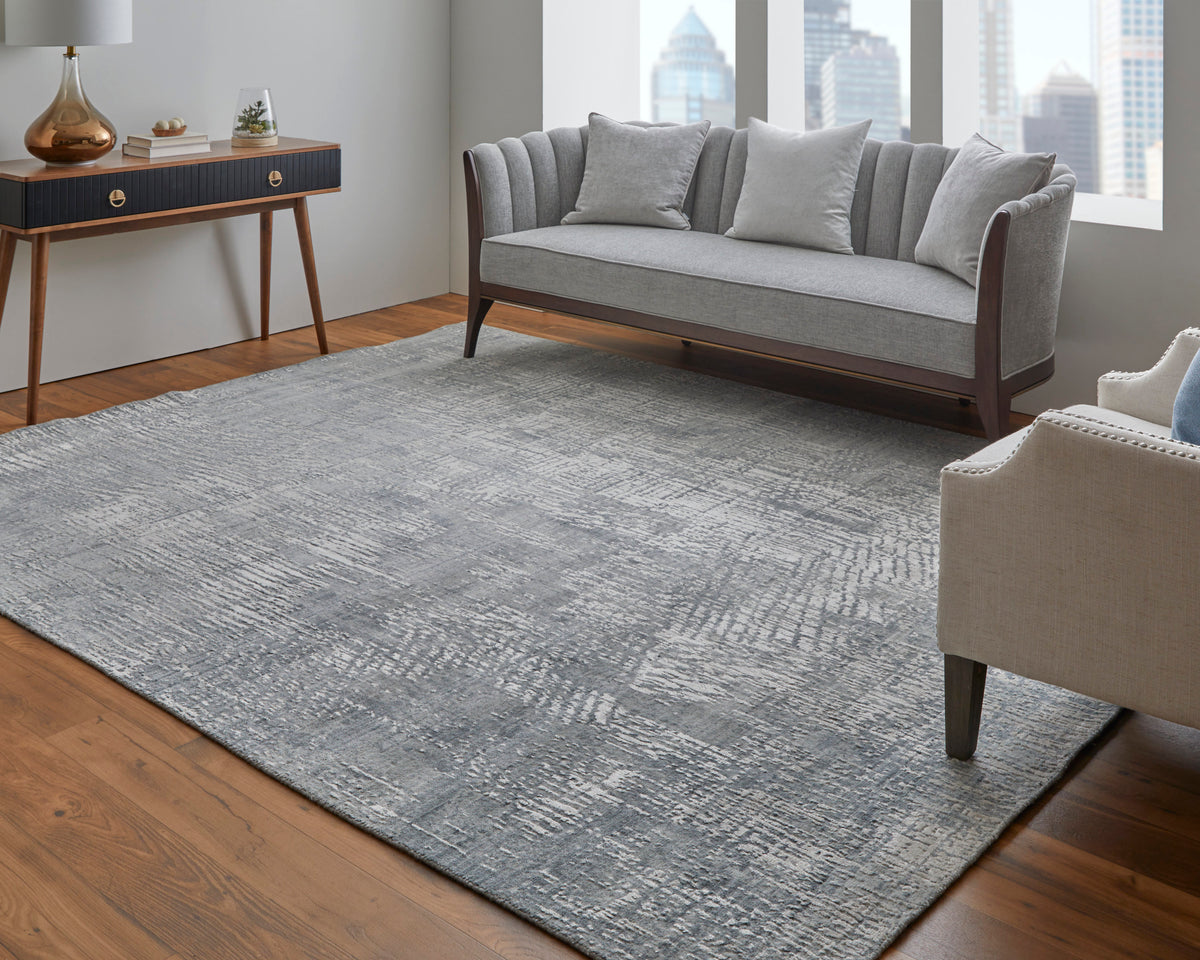 Eastfield Modern/Casual Abstract/Distressed Gray 69A1 - Feizy Rug