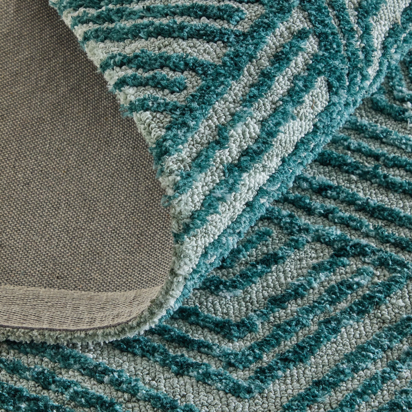 Colton Modern/Industrial Geometric/Abstract Blue - Feizy Rug
