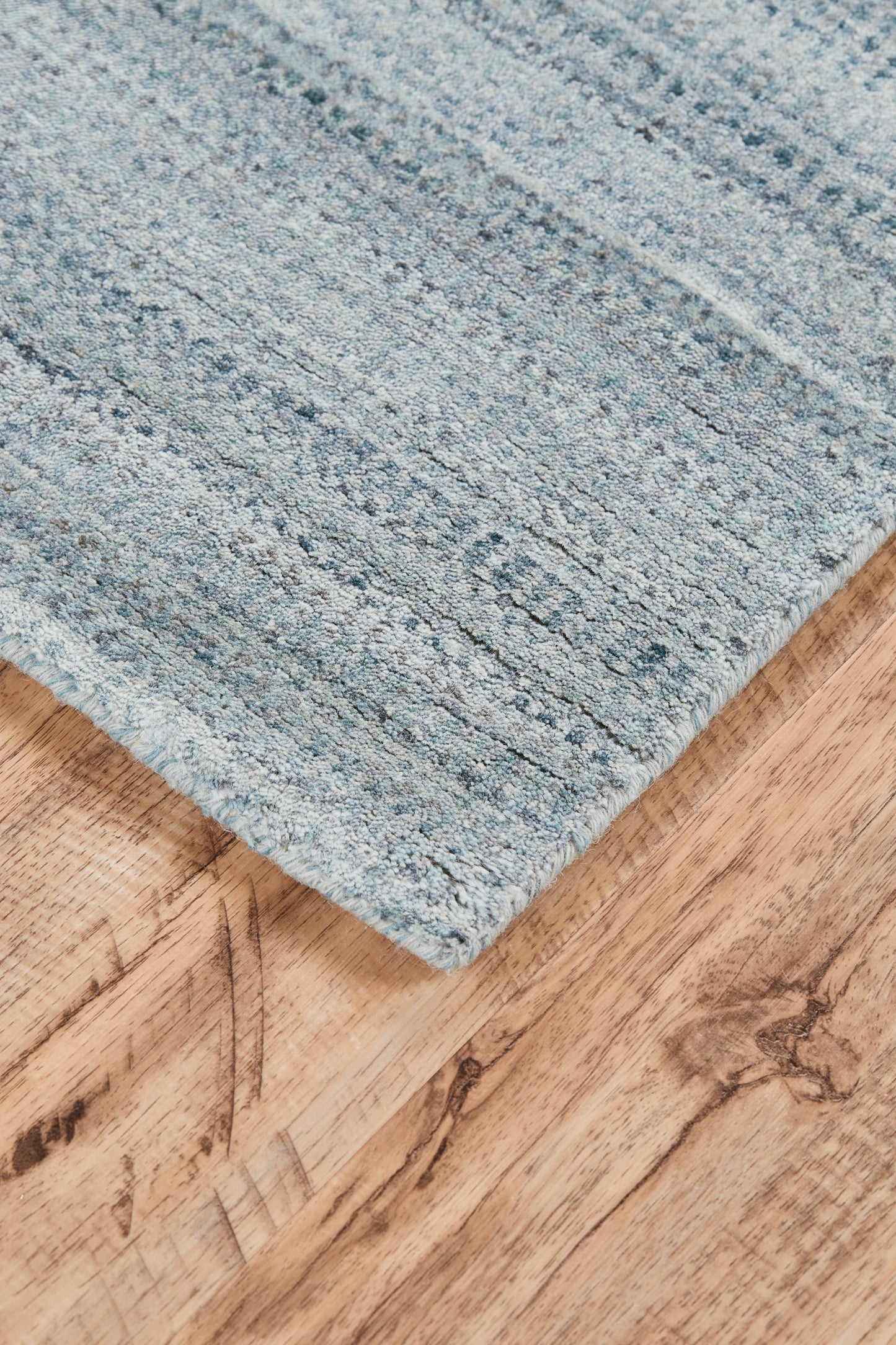 Milan Modern/Industrial Gradient & Ombre Blue/Gray - Feizy Rug