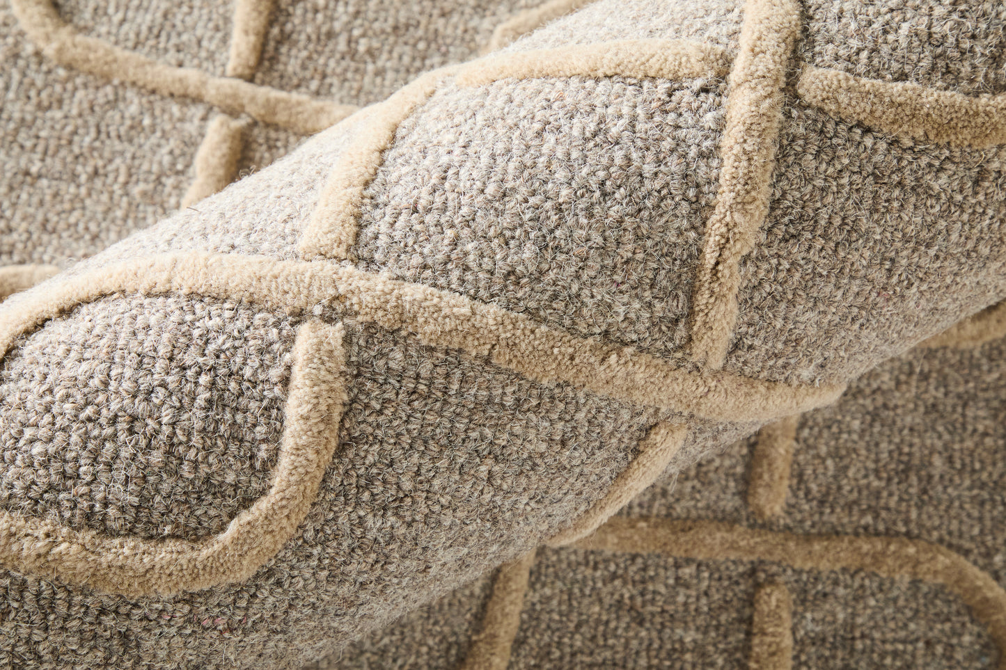 Kimball Transitional/Casual Trellis & Lattice/Geometric/Abstract Gray/Taupe/Tan - Feizy Rug