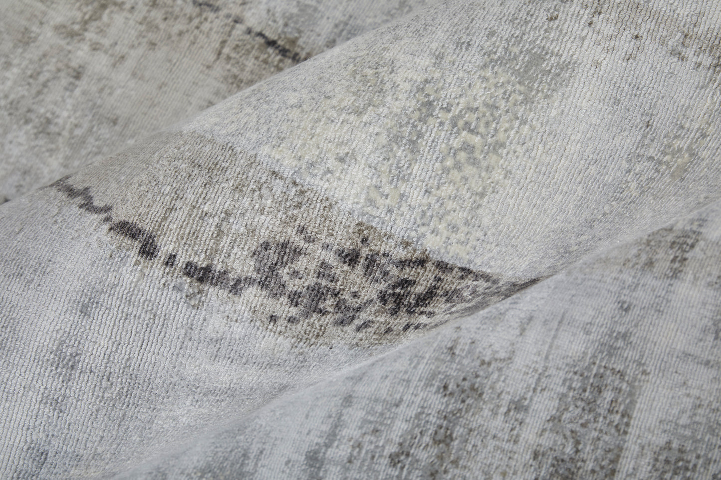 Emory Modern/Luxury & Glam/Casual Abstract/Watercolor Gray/Taupe/Ivory - Feizy Rug