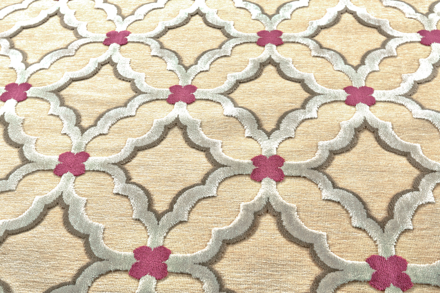 Saphir Rubus Modern/Mid-Century Modern Geometric/Abstract Tan/Brown/Purple - Feizy Rug