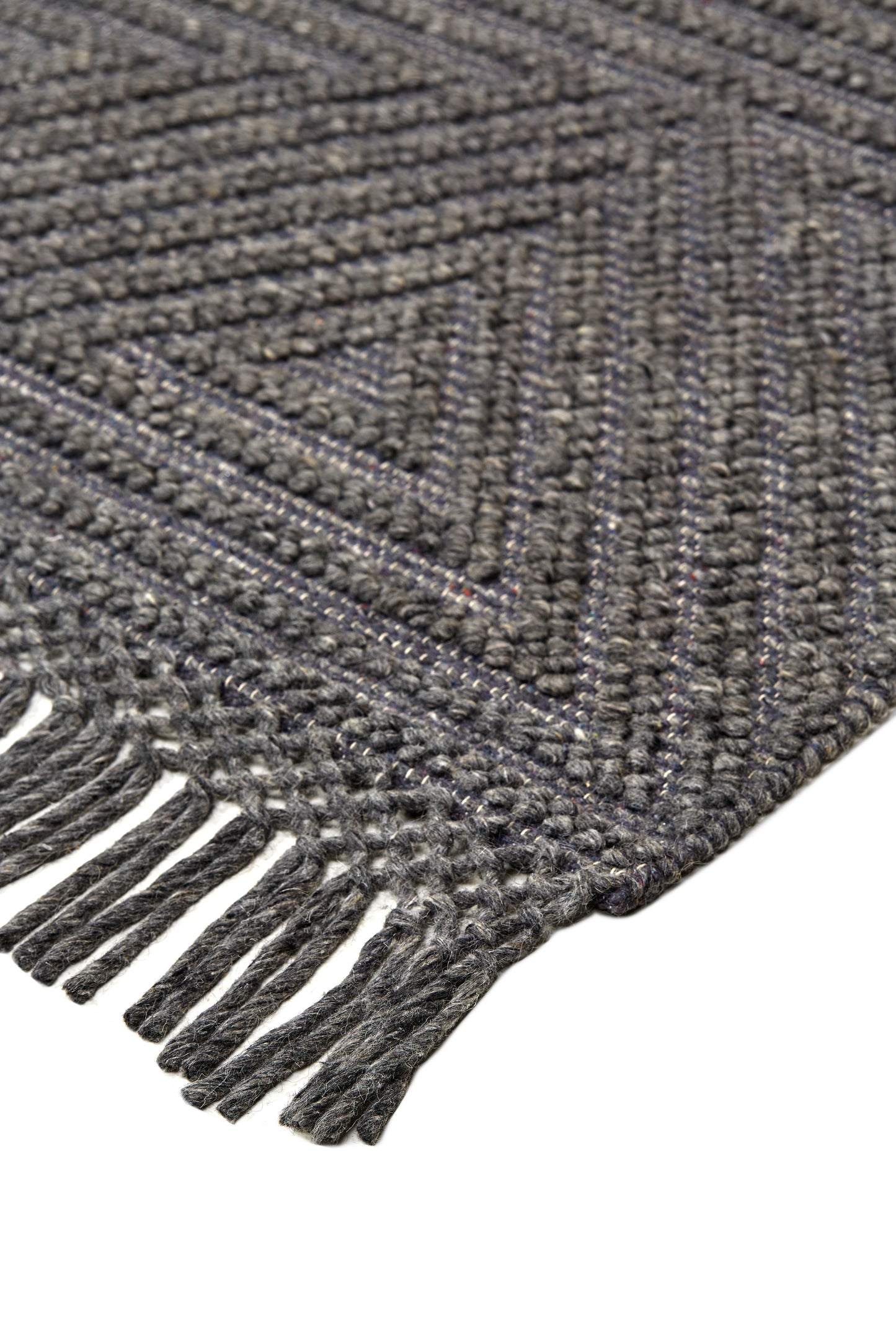 Phoenix Transitional/Farmhouse/Scandinavian Geometric/Solid Gray - Feizy Rug