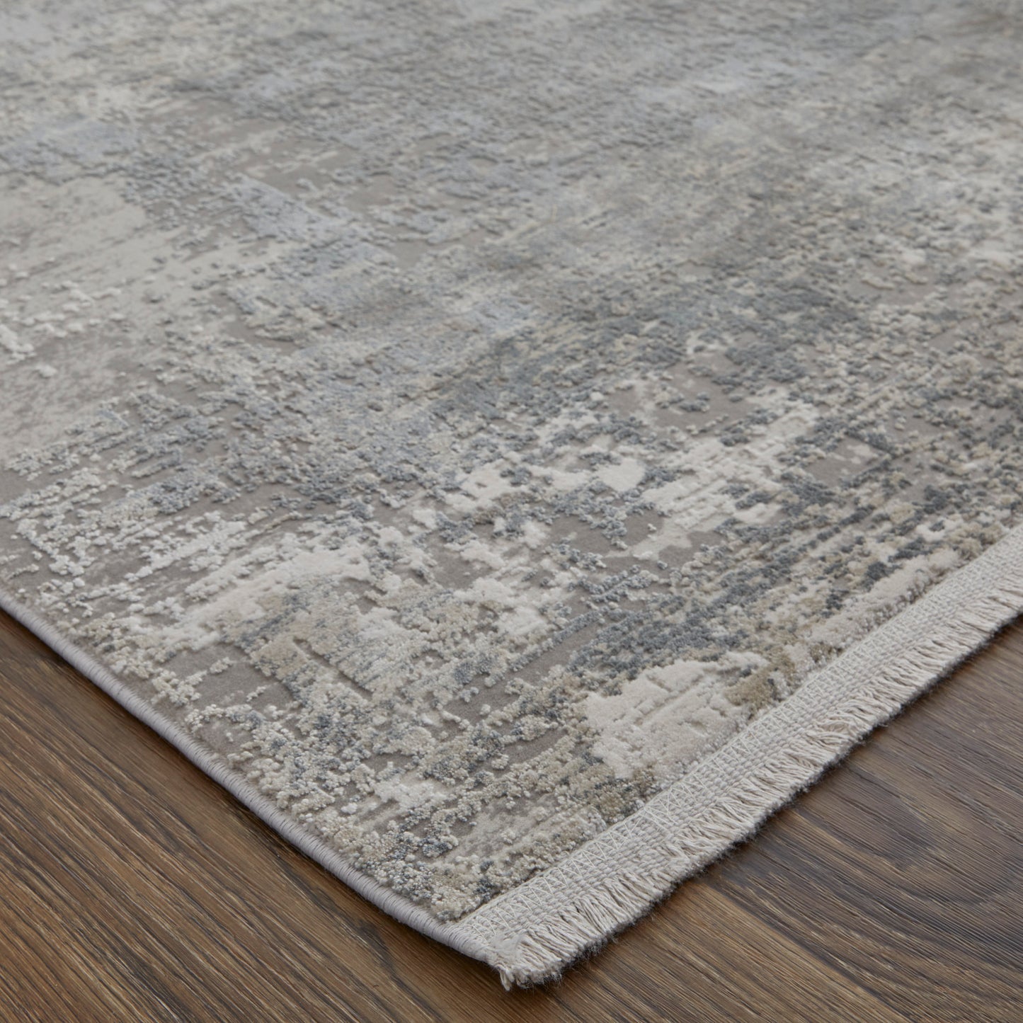 Cadiz Modern/Industrial/Luxury & Glam Taupe/Gray/Silver Accent Rug