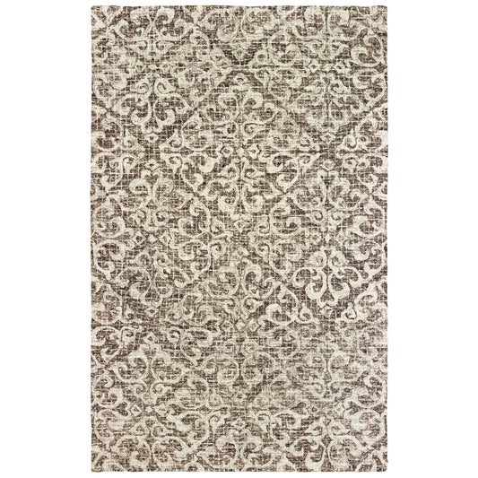 TALLAVERA 55607 Brown Rug - ORIENTAL WEAVERS