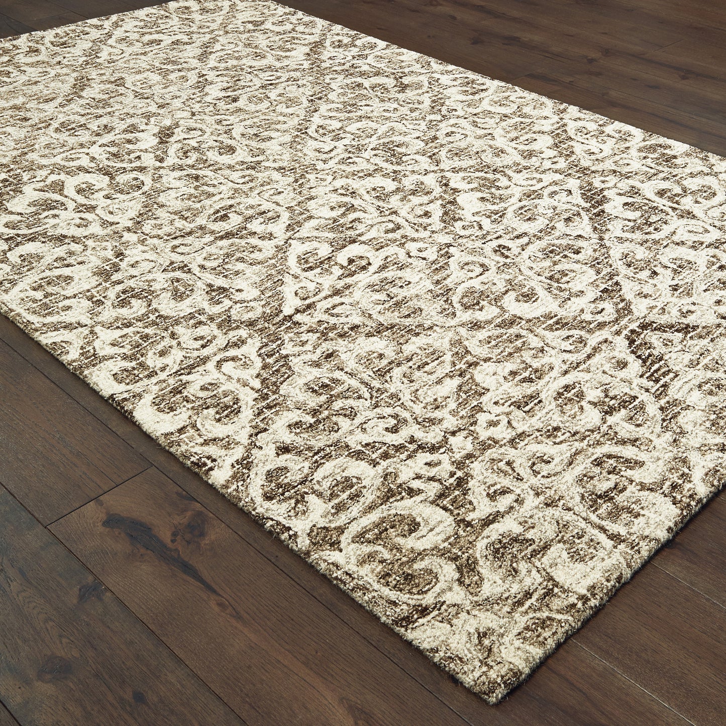 TALLAVERA 55607 Brown Rug - ORIENTAL WEAVERS