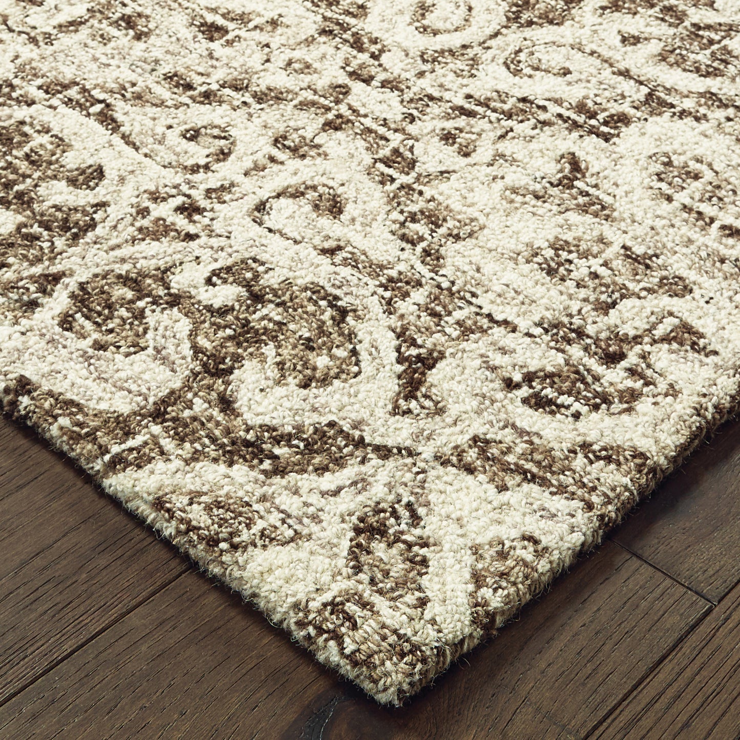 TALLAVERA 55607 Brown Rug - ORIENTAL WEAVERS