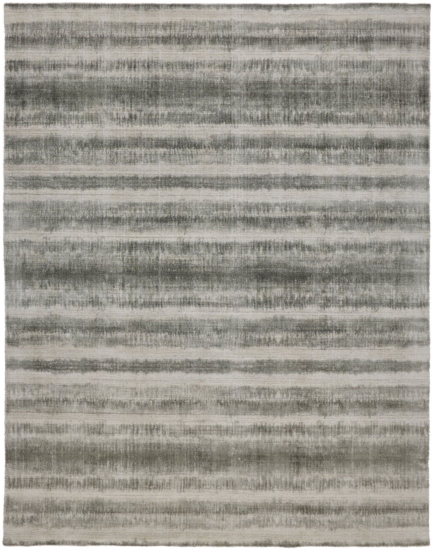 Mackay Transitional/Casual Stripes Ivory/Green - Feizy Rug