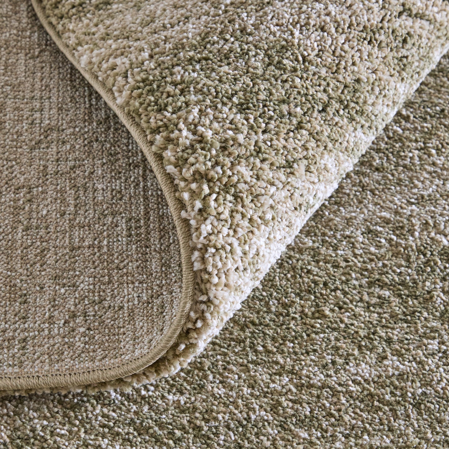 Jameson Modern/Bohemian & Eclectic Distressed/Abstract Green/Ivory - Feizy Rug