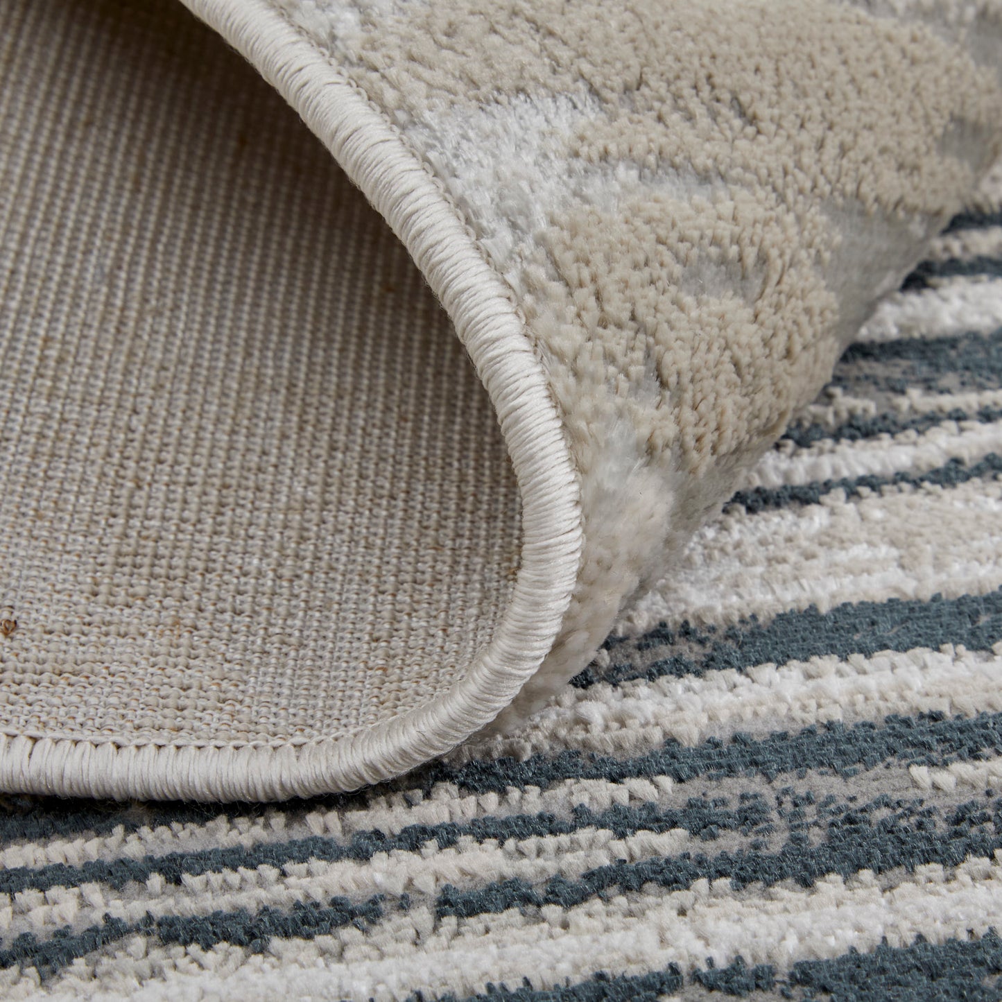 Micah Modern/Scandinavian/Farmhouse Diamond/Gradient & Ombre/Geometric Black/Silver/Taupe - Feizy Rug