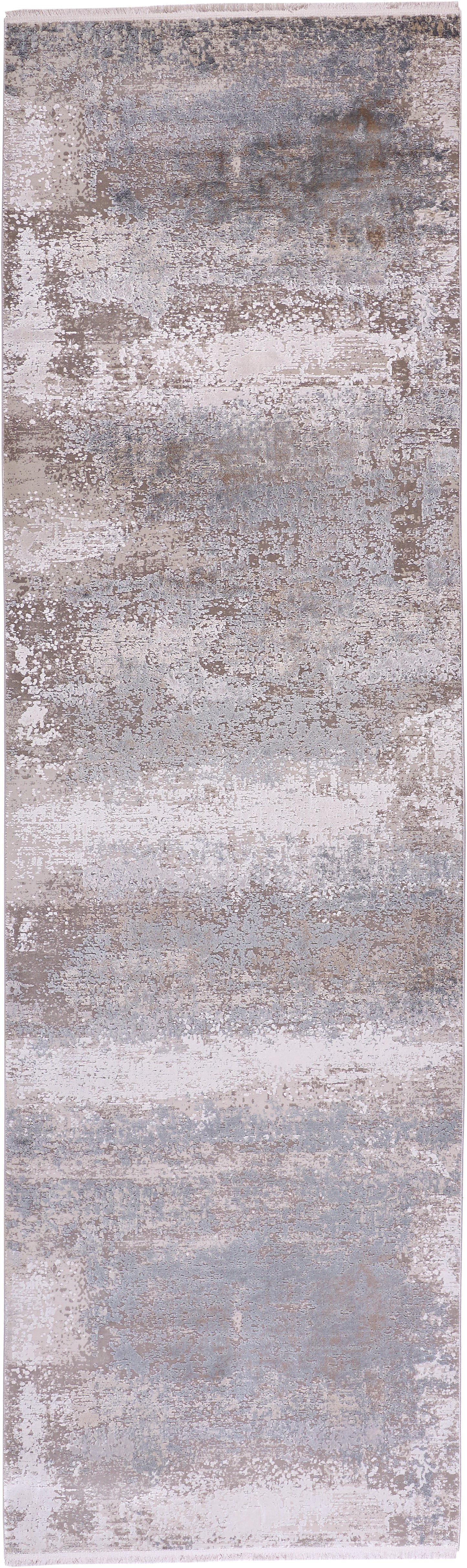 Cadiz Modern/Industrial/Luxury & Glam Taupe/Gray/Silver Runner  Feizy Rugs Small Parcel,Feizy Rugs,Cadiz,Taupe/Gray/Silver,3'1" x 10',Runner,Viscose/Acrylic,Modern/Industrial/Luxury & Glam,Turkey