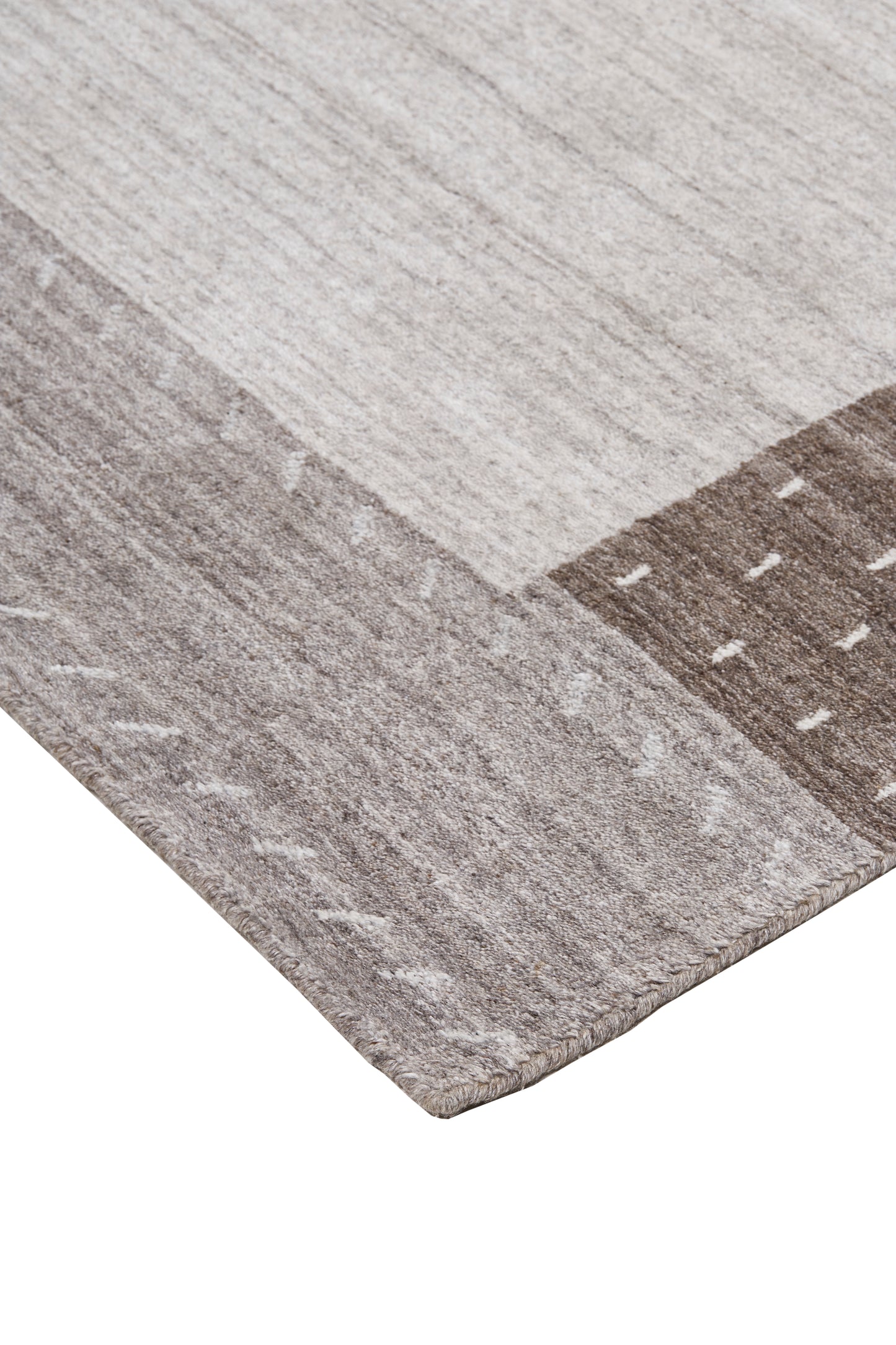 Legacy Transitional/Rustic/Casual Bordered/Patchwork Gray/Silver/Black - Feizy Rug