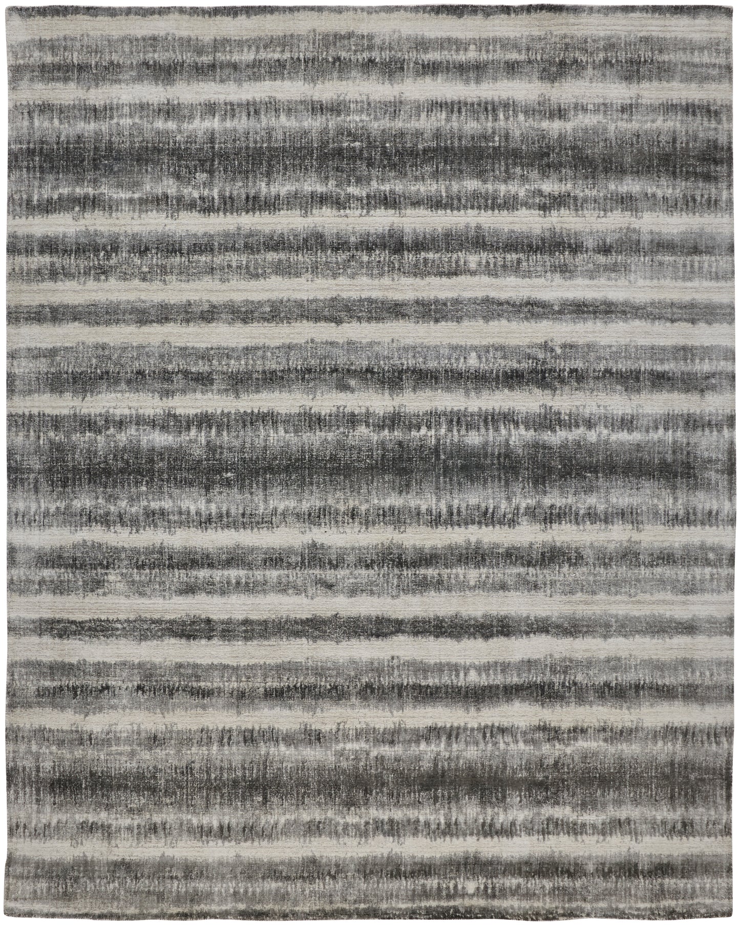 Mackay Transitional/Casual Gray/Ivory/Black Accent Rug